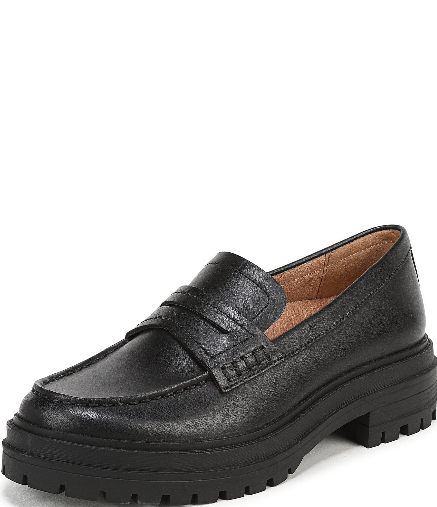 Vionic Georgia Leather Lug Sole Loafers
