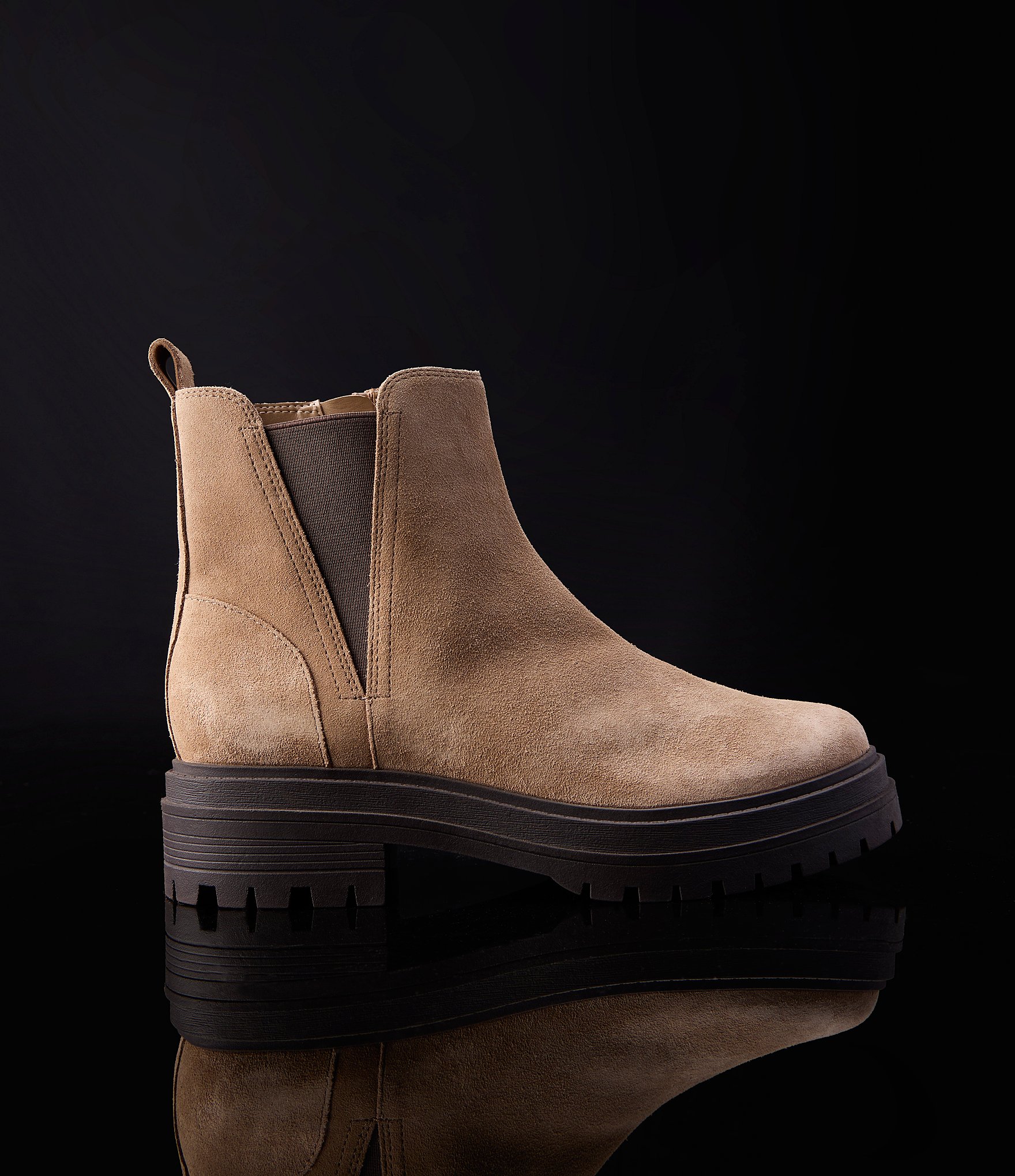 Vionic Georgia Suede Lug Sole Platform Penny Loafers