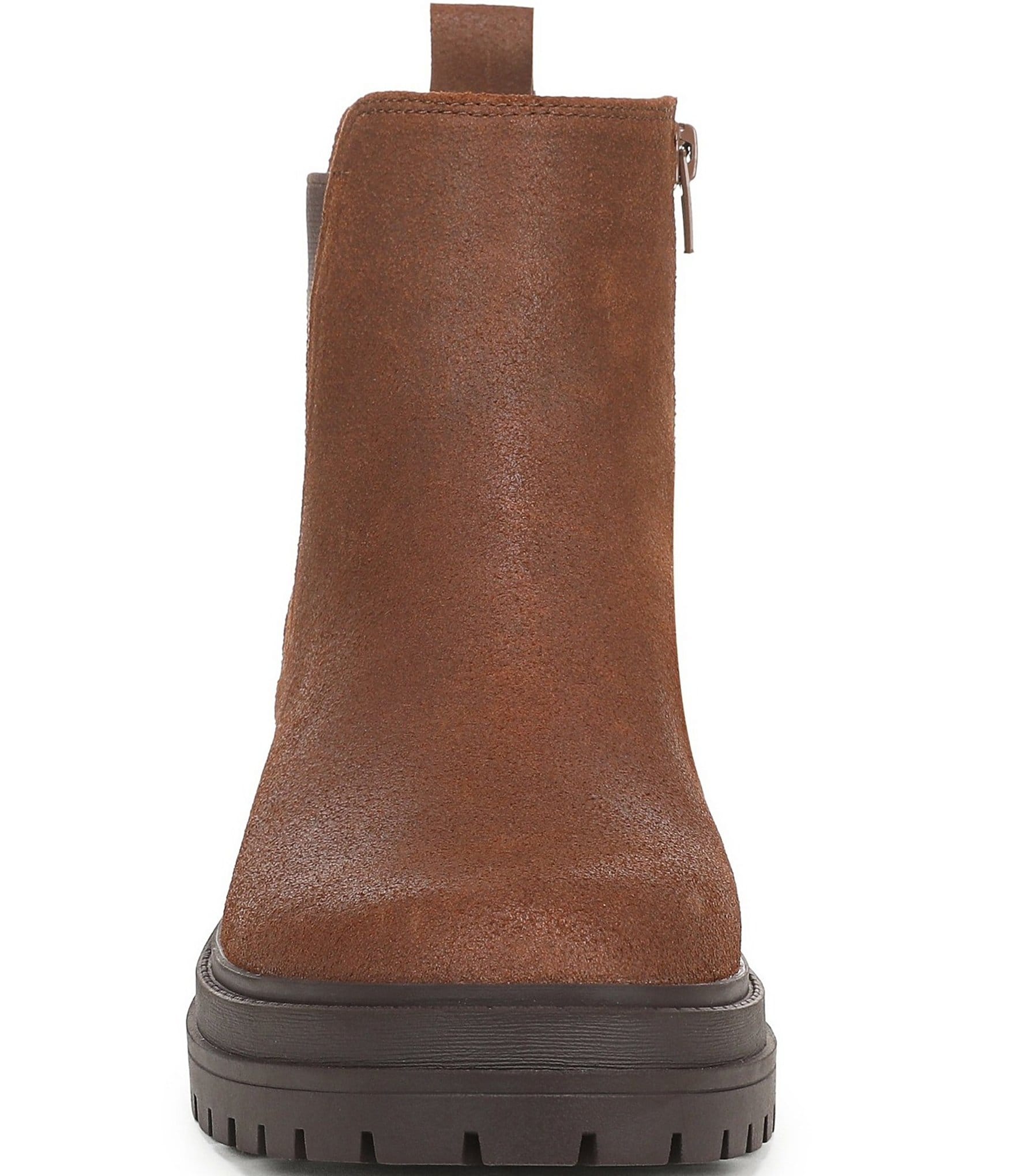 Vionic Georgina Water Repellent Leather Lug Sole Booties