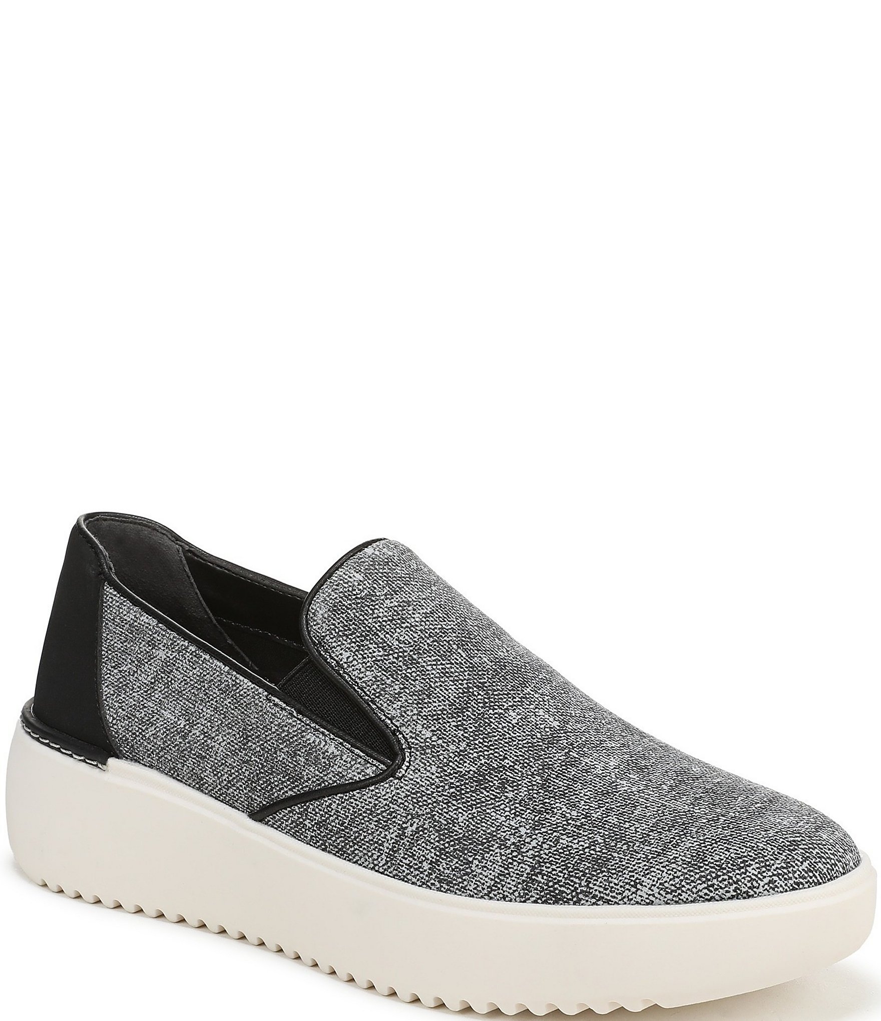 Vionic Kearny 2.0 Heathered Platform Wedge Slip On Sneakers