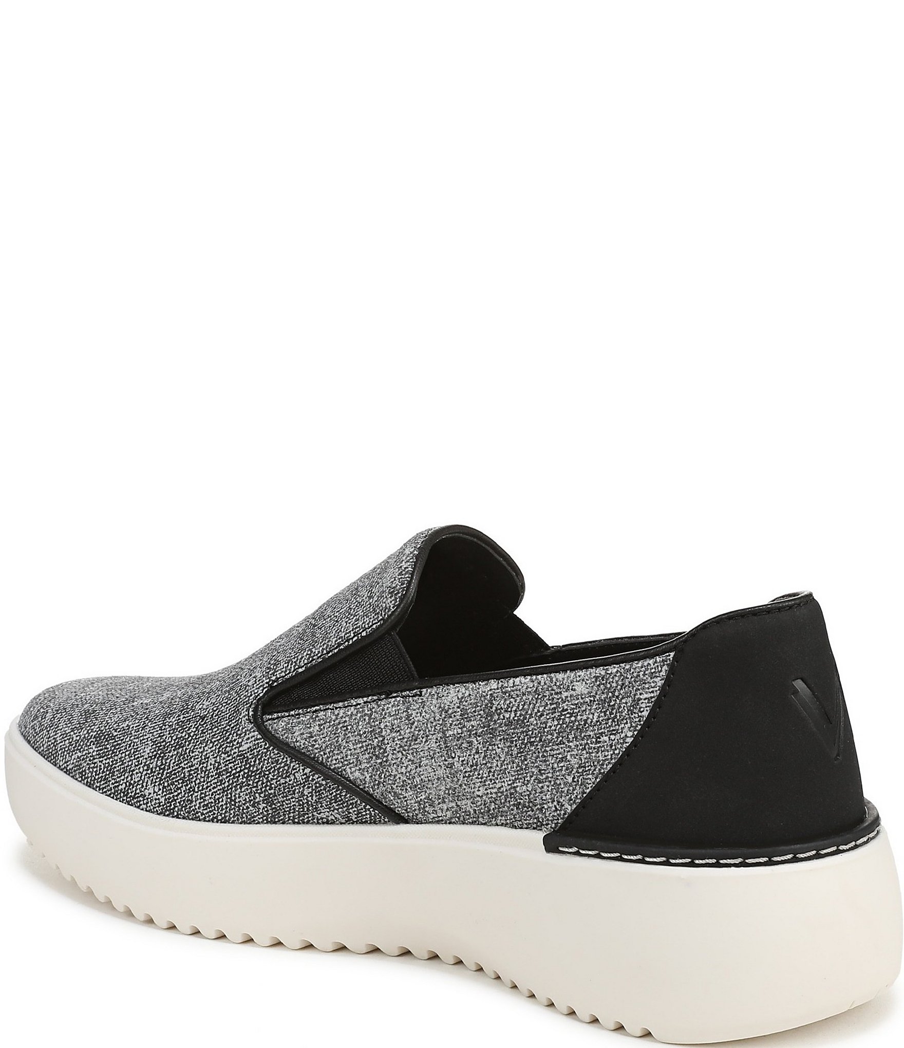 Vionic Kearny 2.0 Heathered Platform Wedge Slip On Sneakers