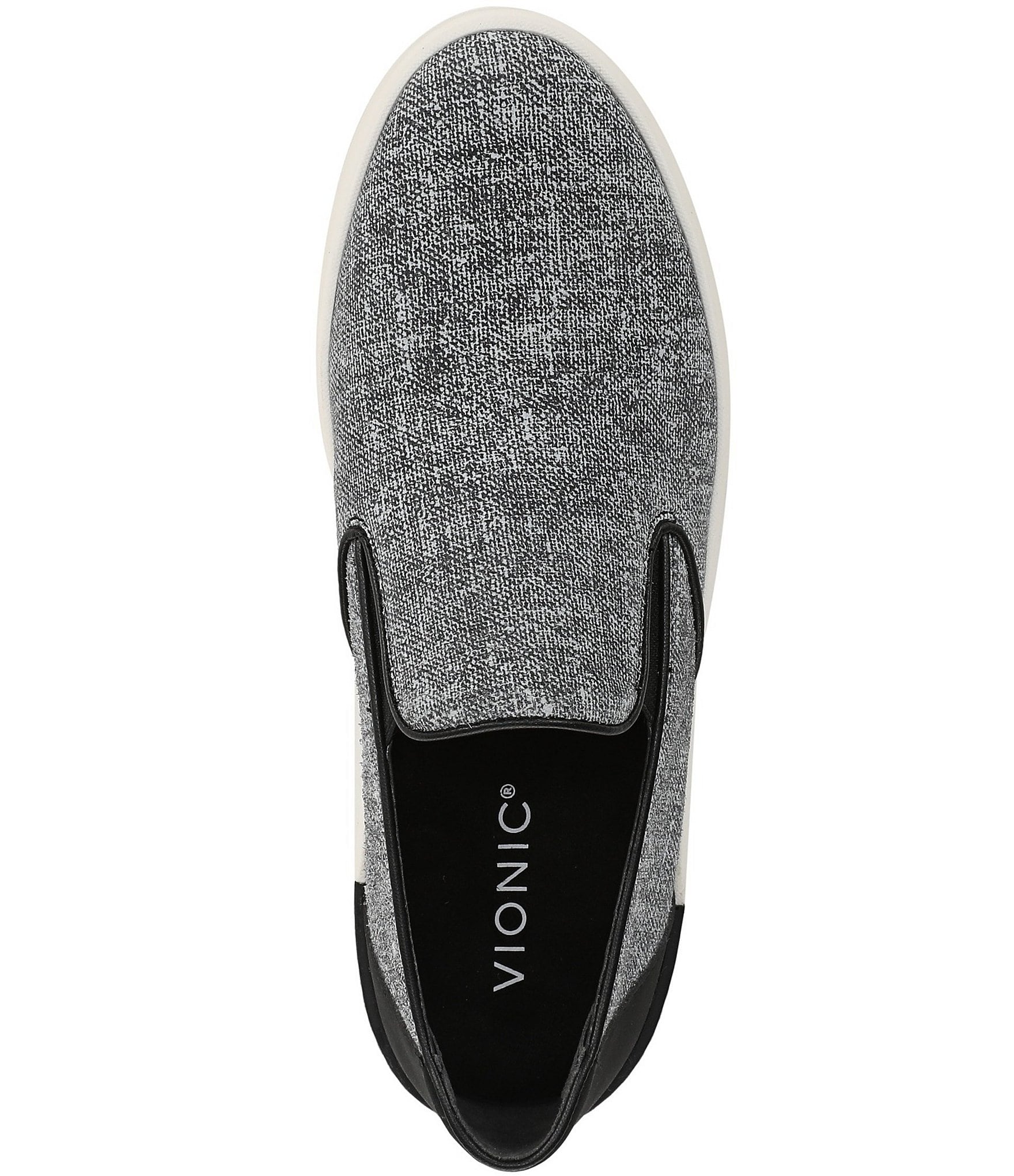 Vionic Kearny 2.0 Heathered Platform Wedge Slip On Sneakers