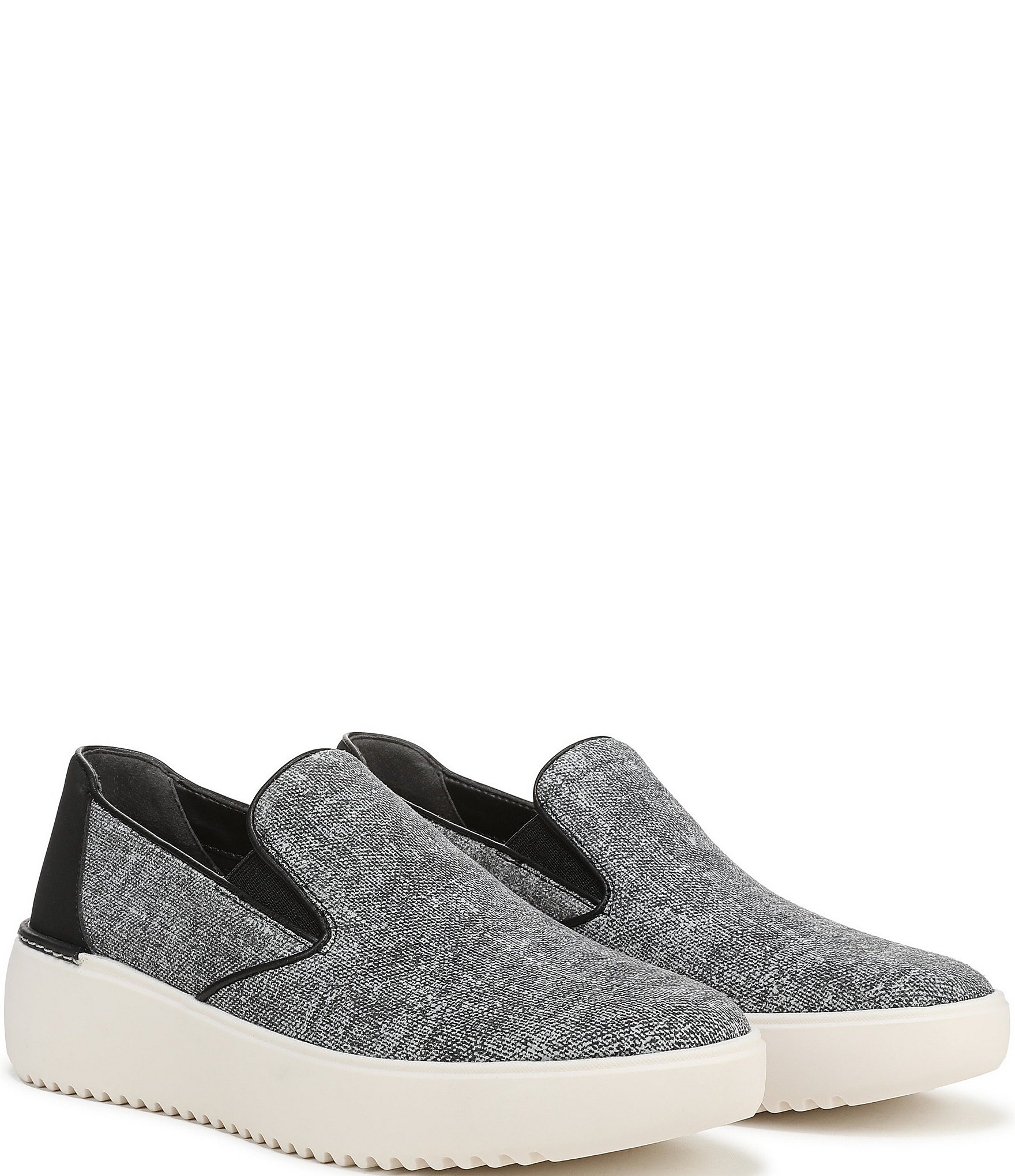 Vionic Kearny 2.0 Heathered Platform Wedge Slip On Sneakers