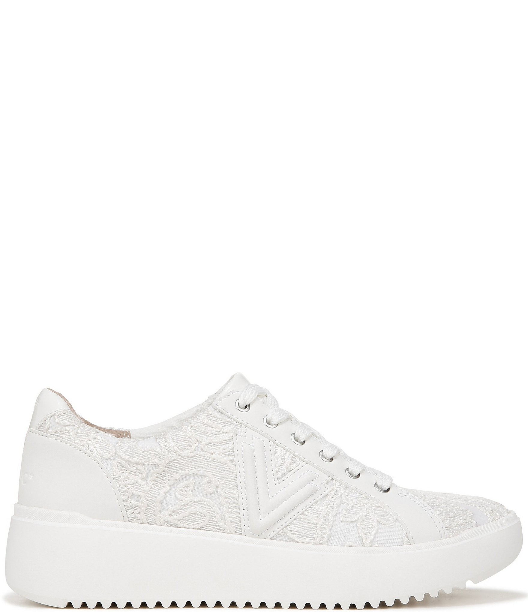 Vionic Kearny Leather Lace Platform Lace-Up Sneakers