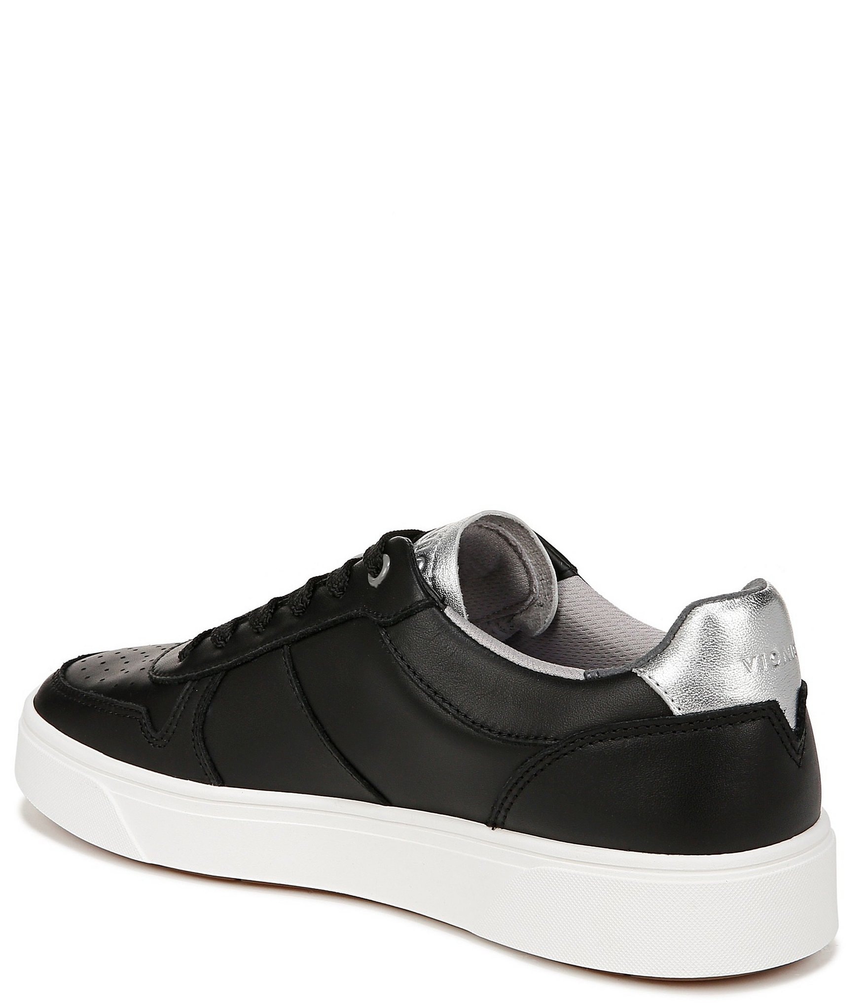 Vionic Kimmie Court Leather Logo Detail Sneakers