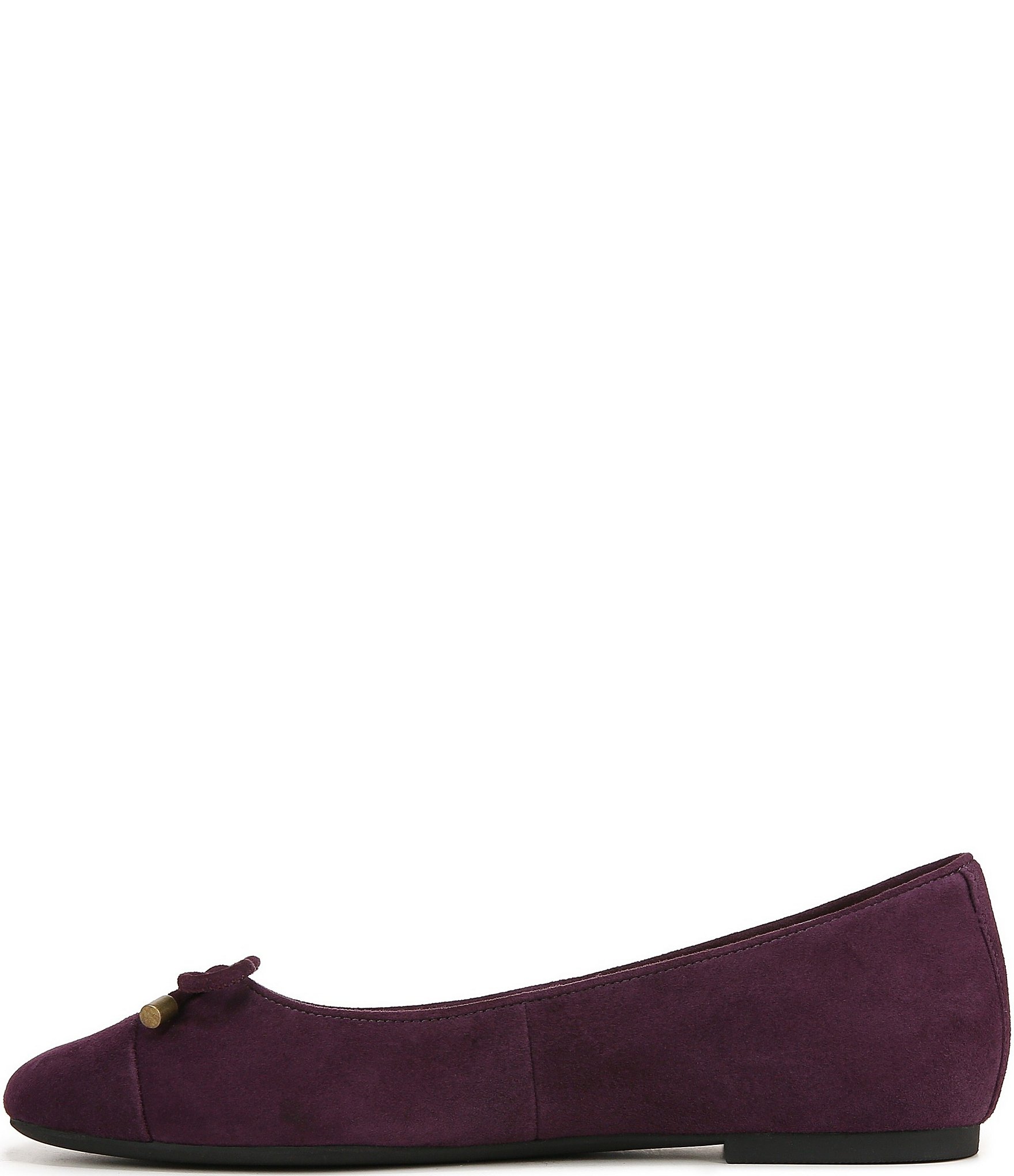 Vionic Klara Bow Detail Suede Ballet Flats