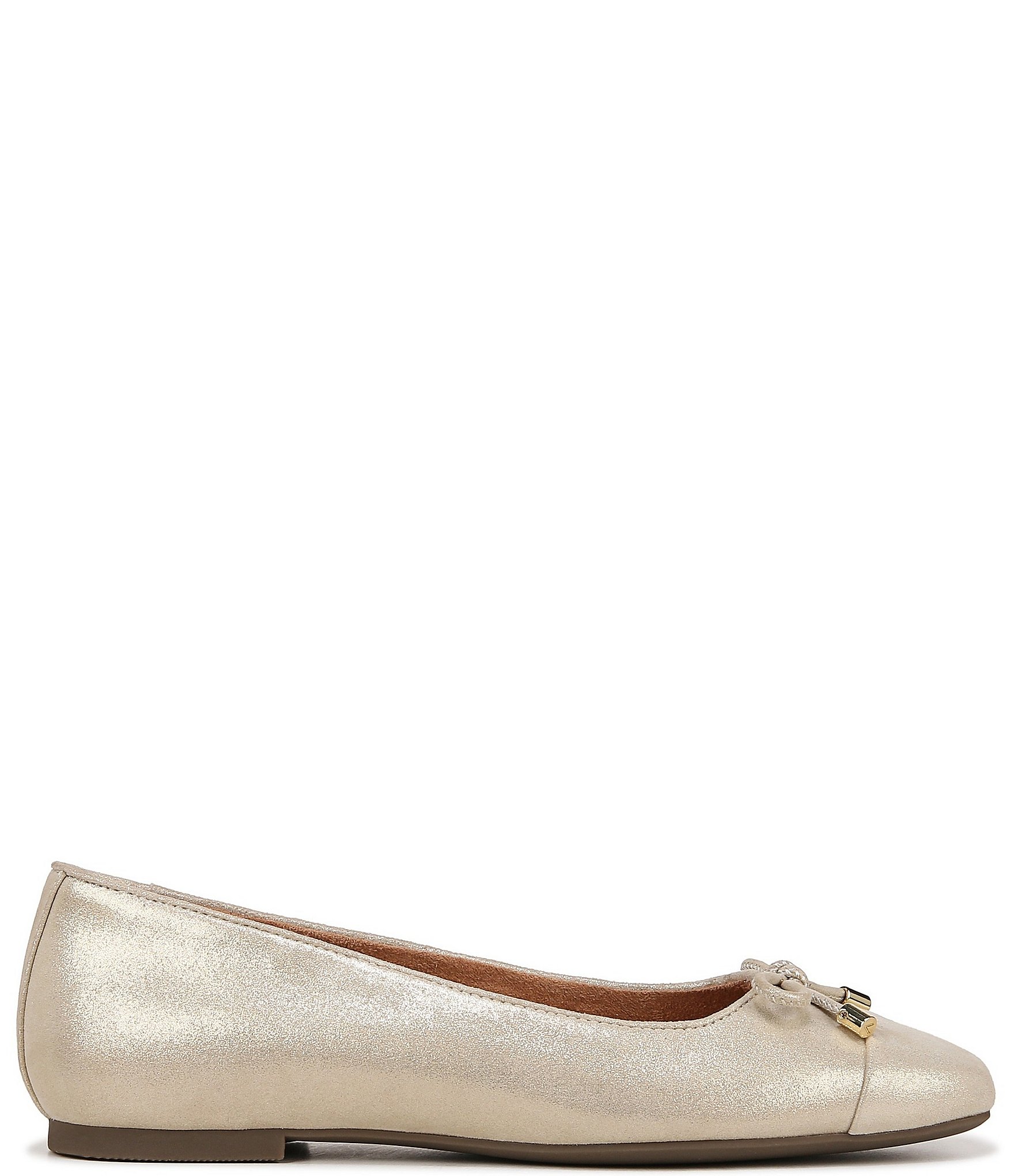 Vionic Klara Leather Bow Detail Ballet Flats