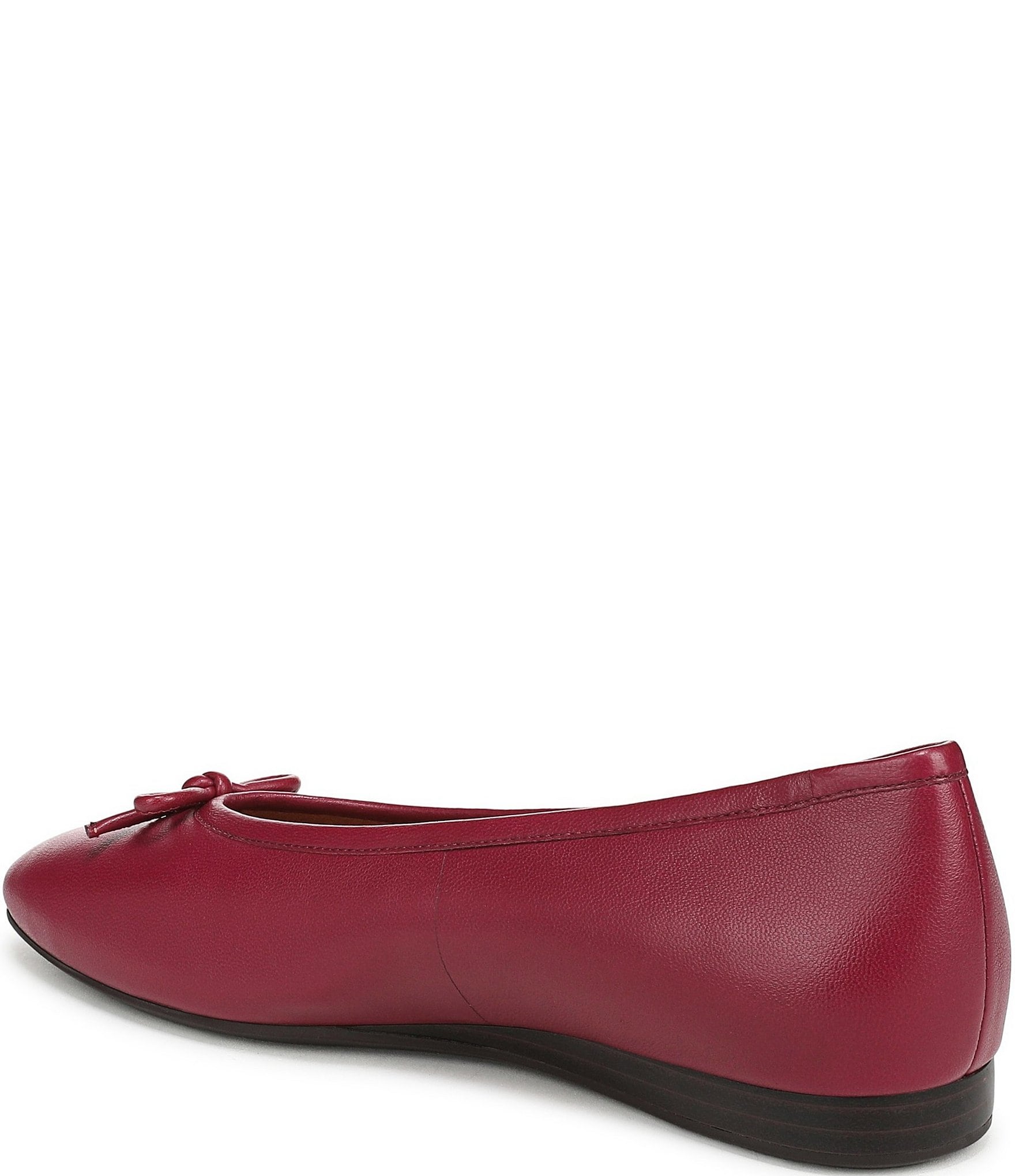 Vionic Larissa Leather Bow Detail Ballet Flats