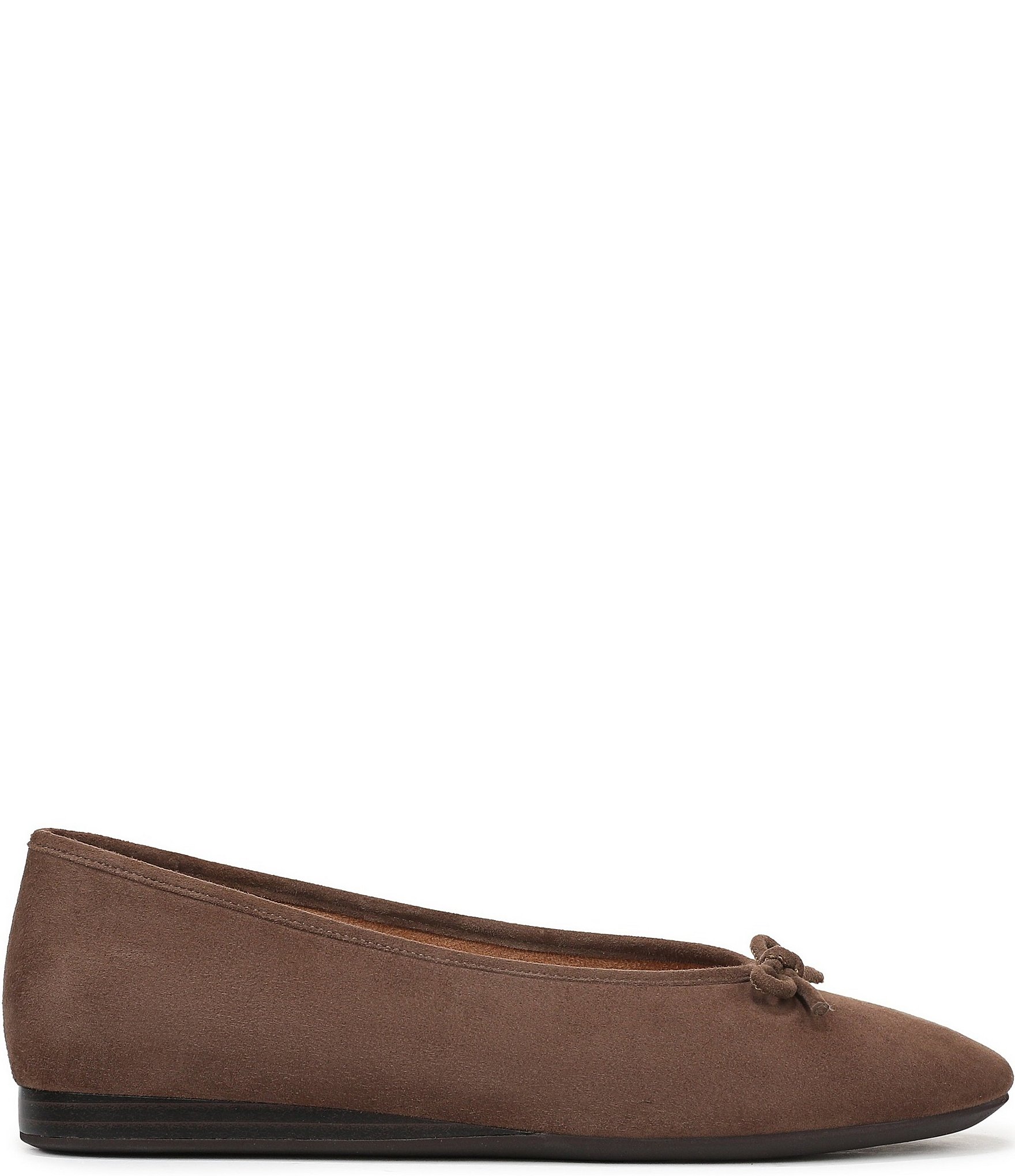 Vionic Larissa Suede Bow Detail Ballet Flats