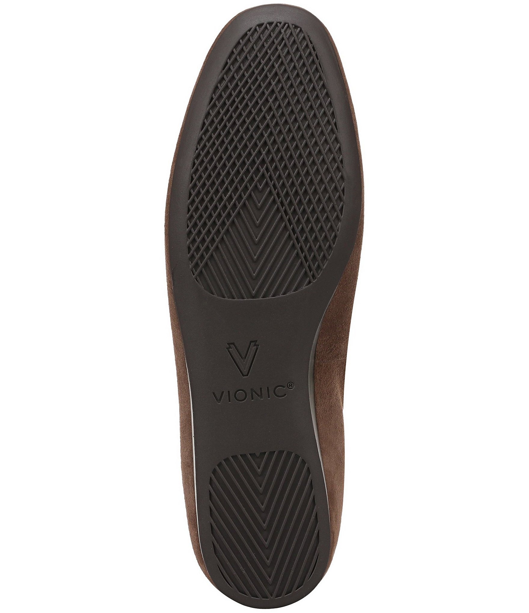 Vionic Larissa Suede Bow Detail Ballet Flats