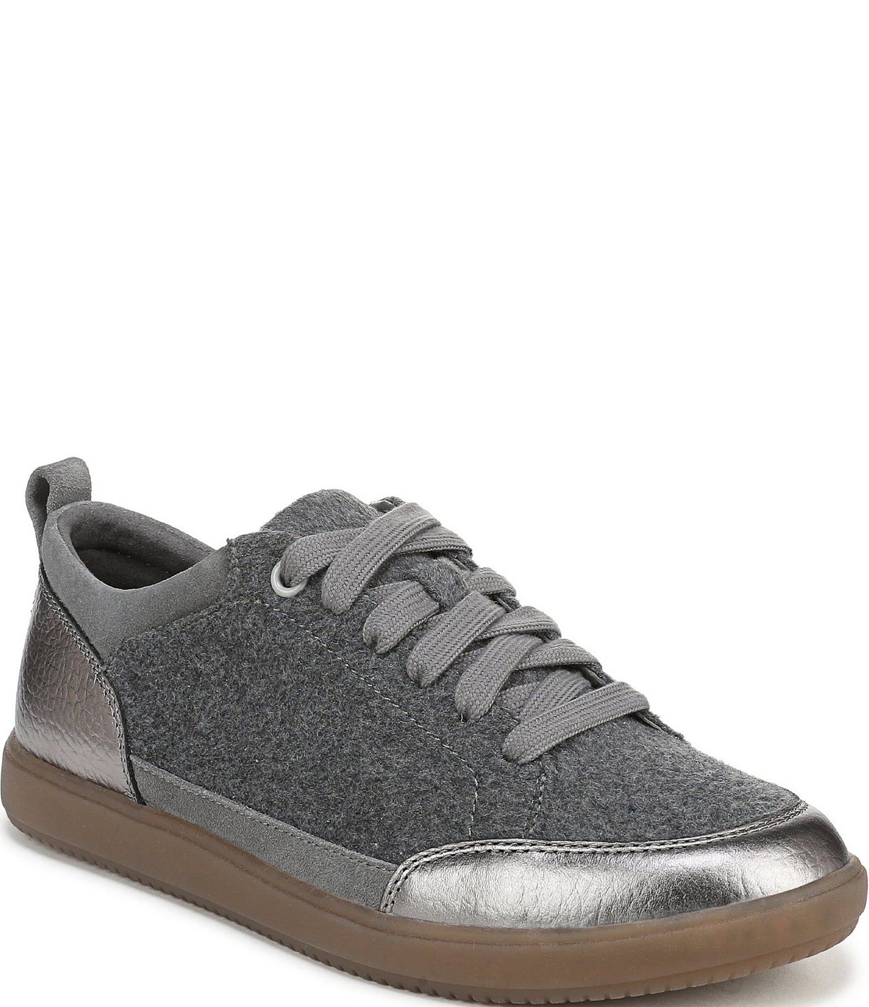 Vionic Larkspur Flannel Lace Up Sneakers