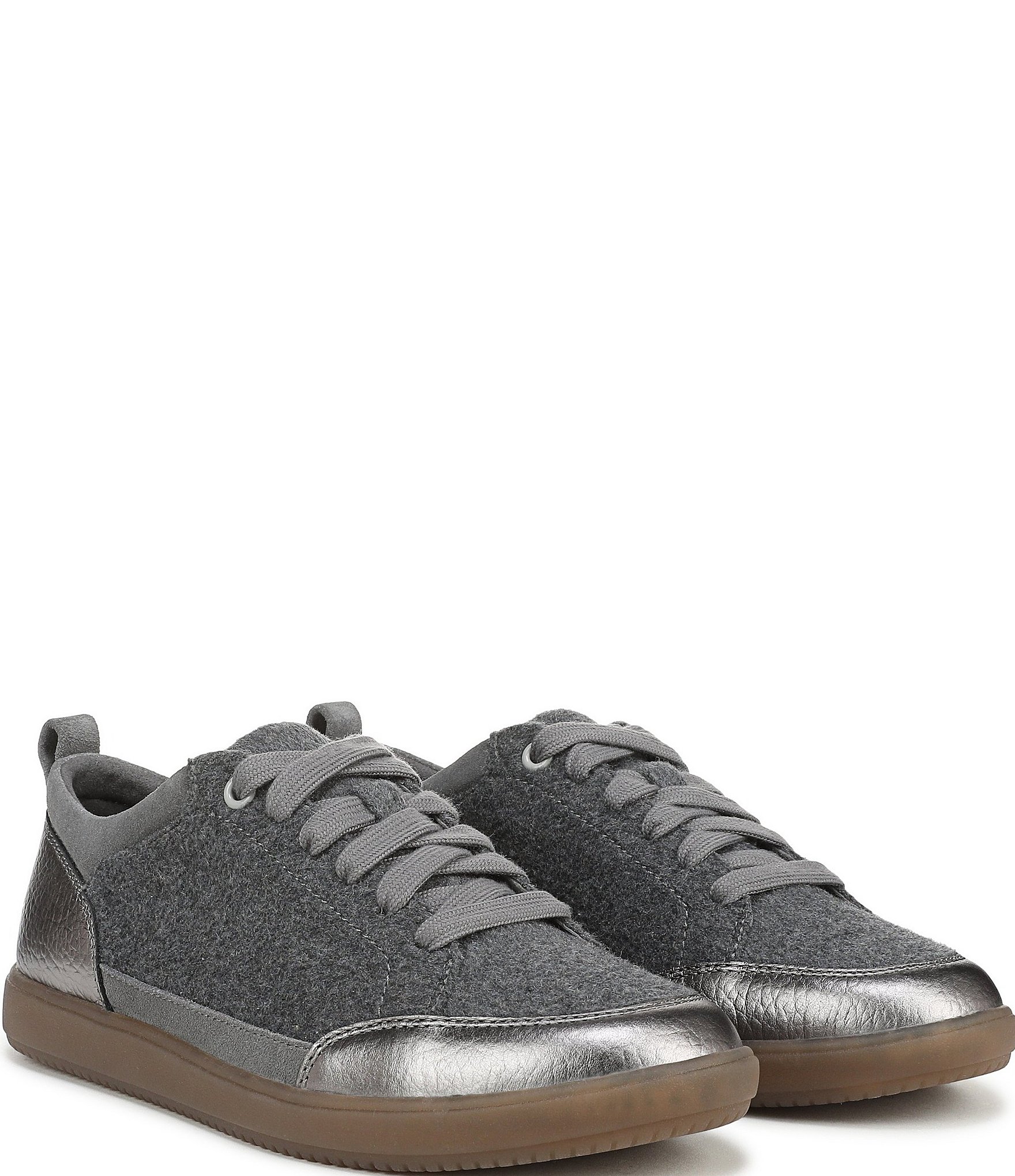 Vionic Larkspur Flannel Lace Up Sneakers