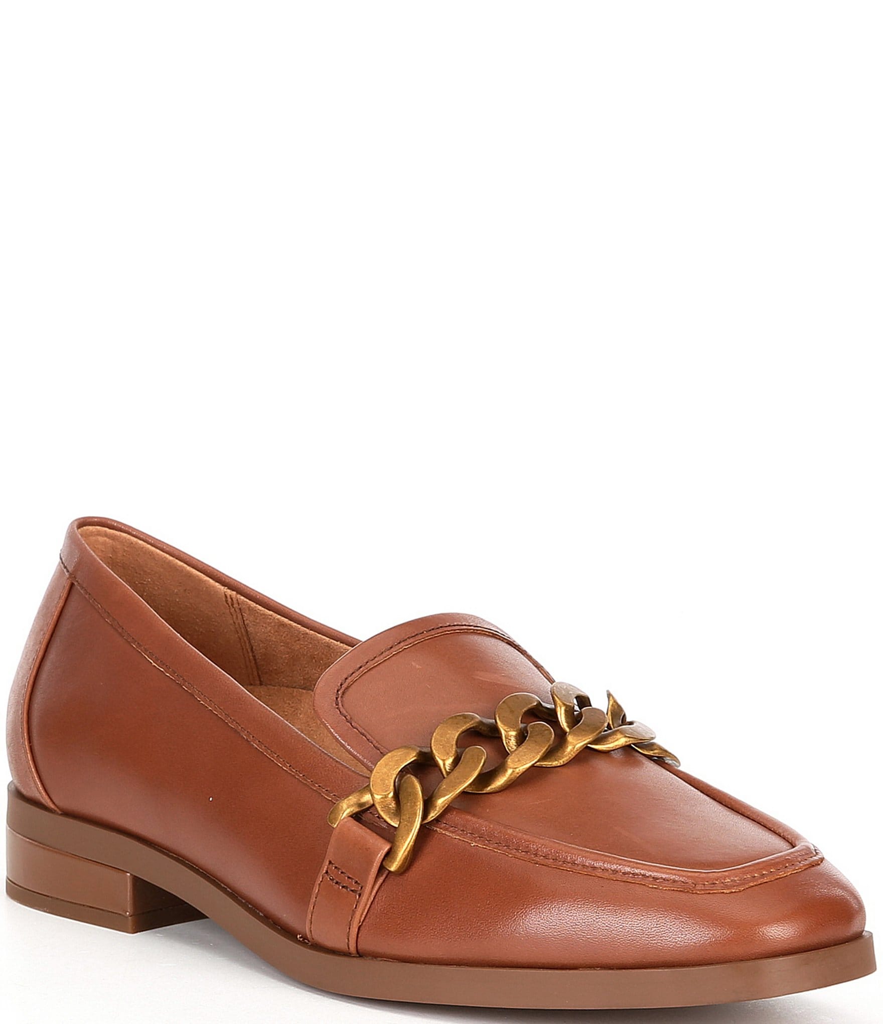 Vionic Mizelle Leather Chain Loafers Dillard's