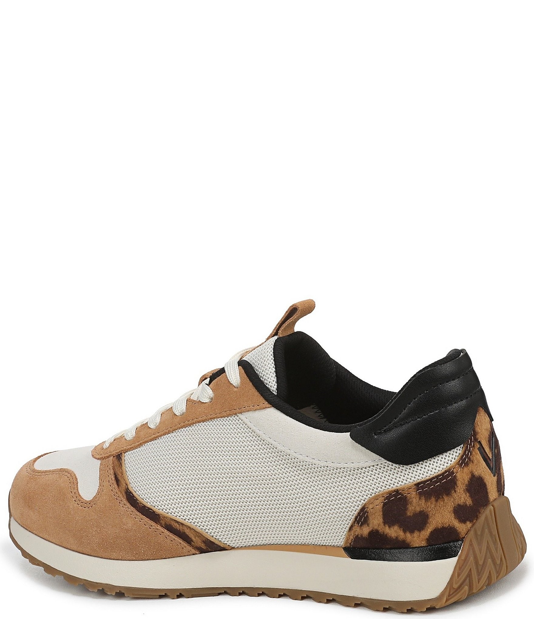 Vionic Monarch Court Inspired Leopard Lace Up Sneakers