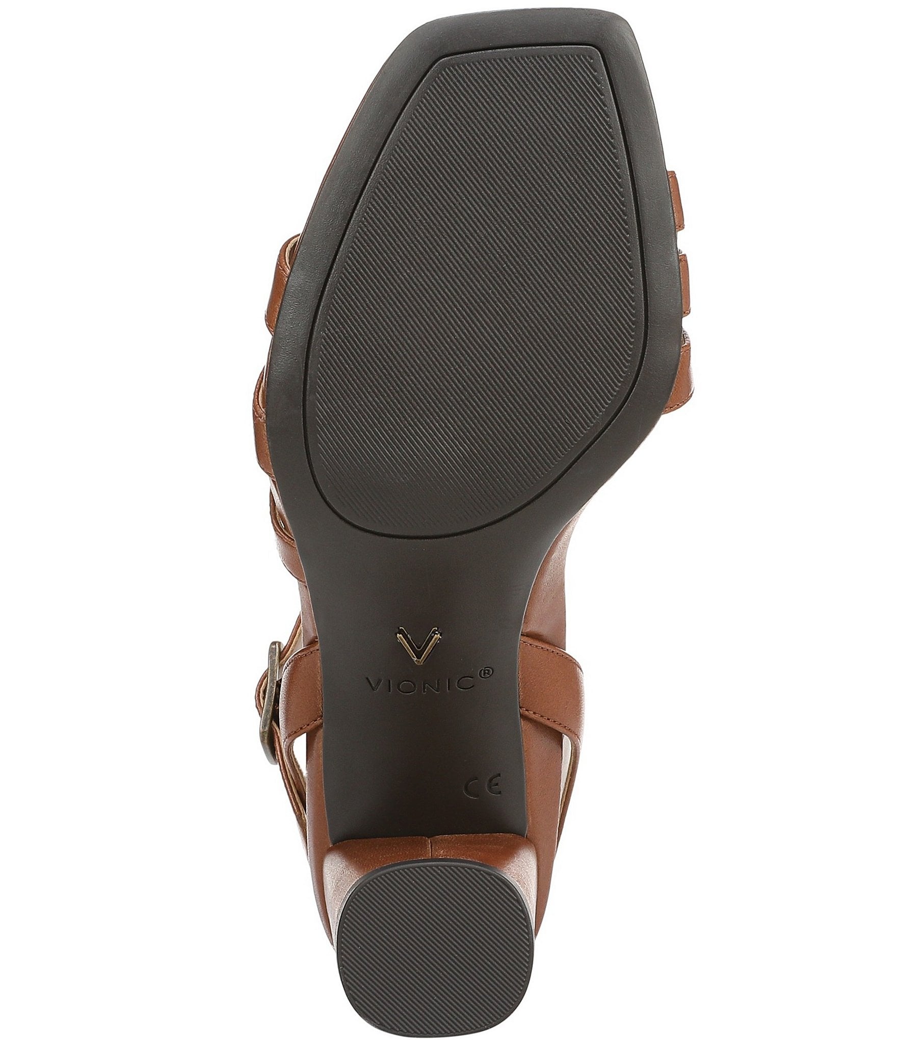 Vionic Nora Leather Strappy Dress Sandals