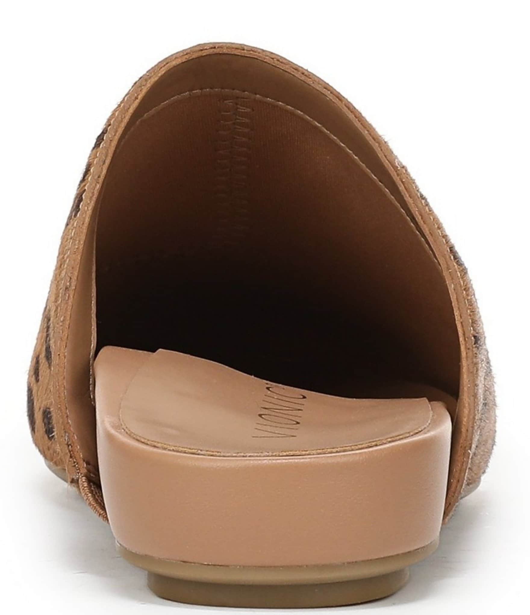 Vionic Opal Leopard Print Calf Hair Mules