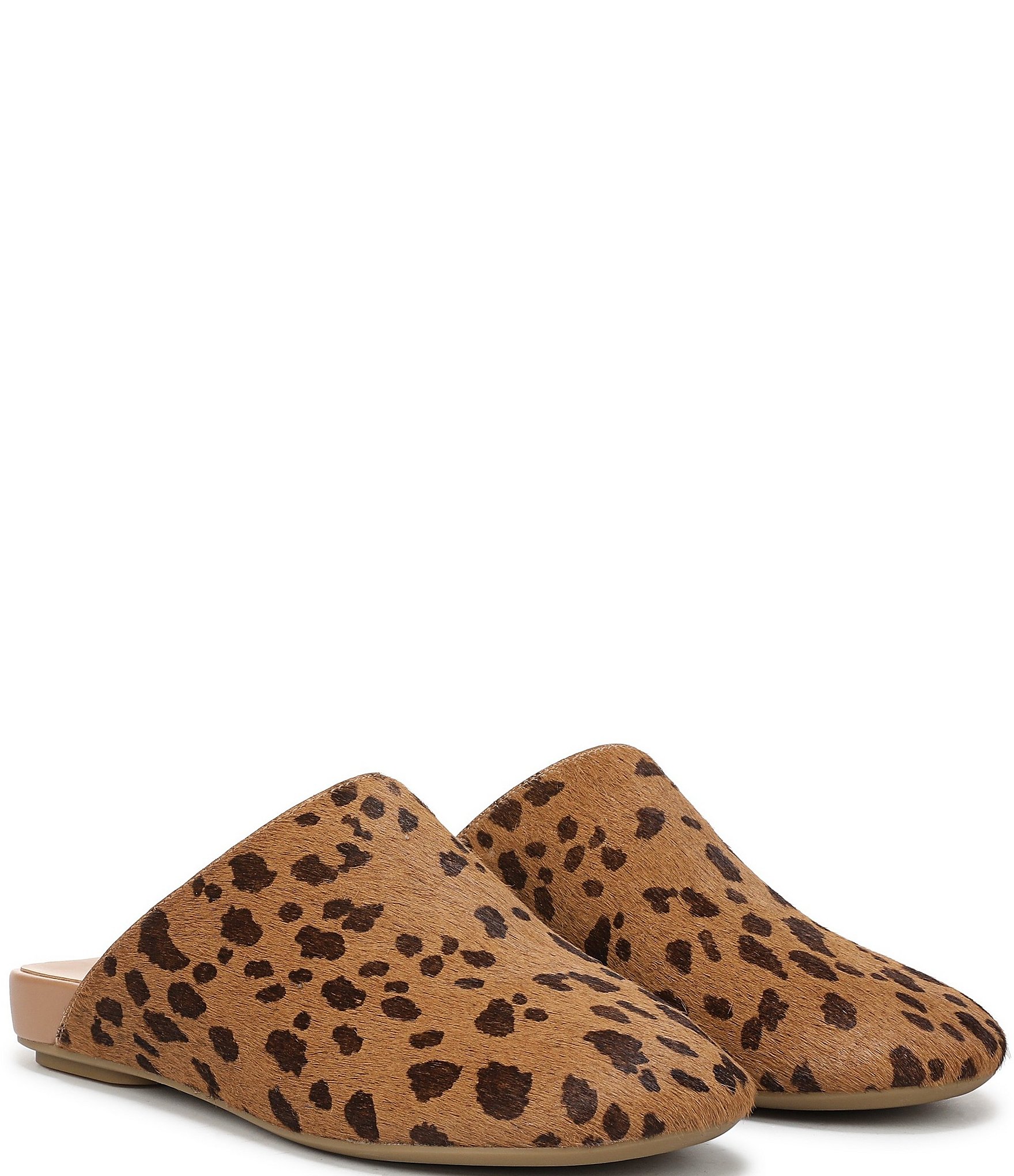 Vionic Opal Leopard Print Calf Hair Mules