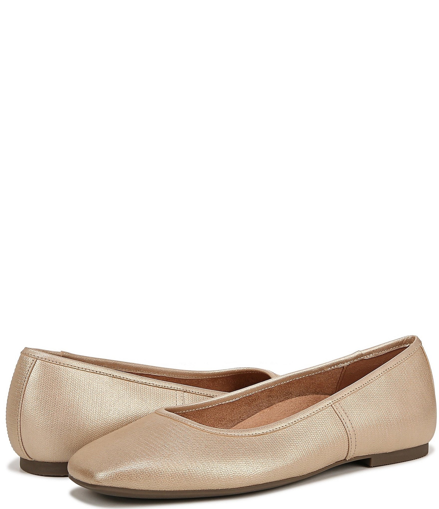 Vionic Orinda Leather Ballet Flats