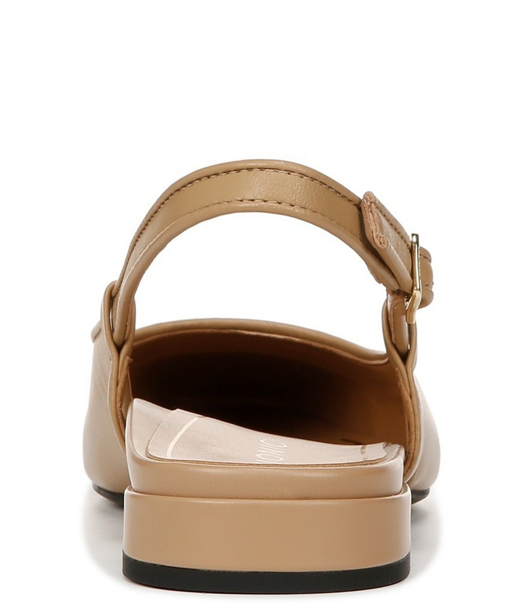 Vionic Petaluma Leather Slingback Cap Toe Flats