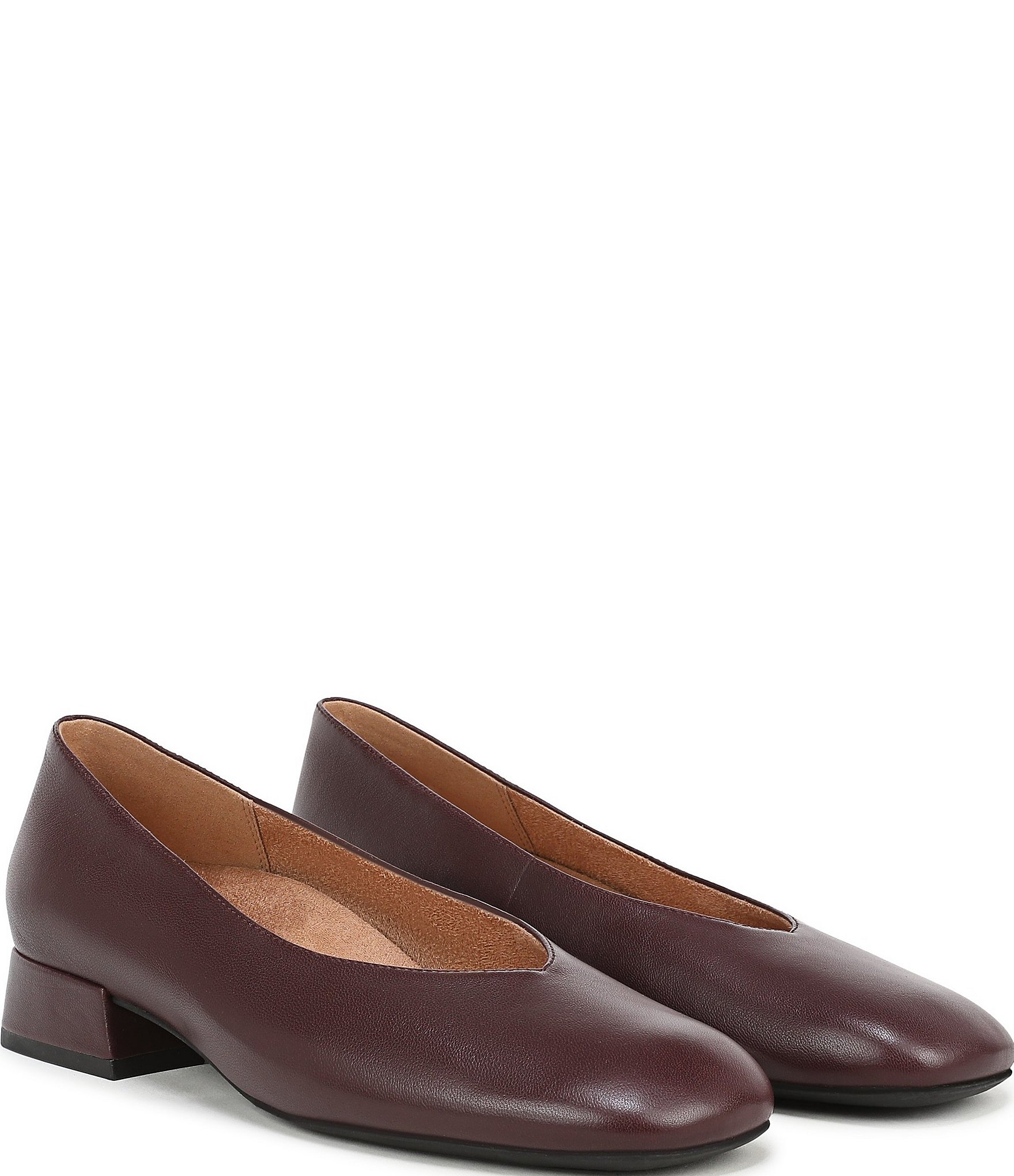 Vionic Petra Leather Low Heel Pumps