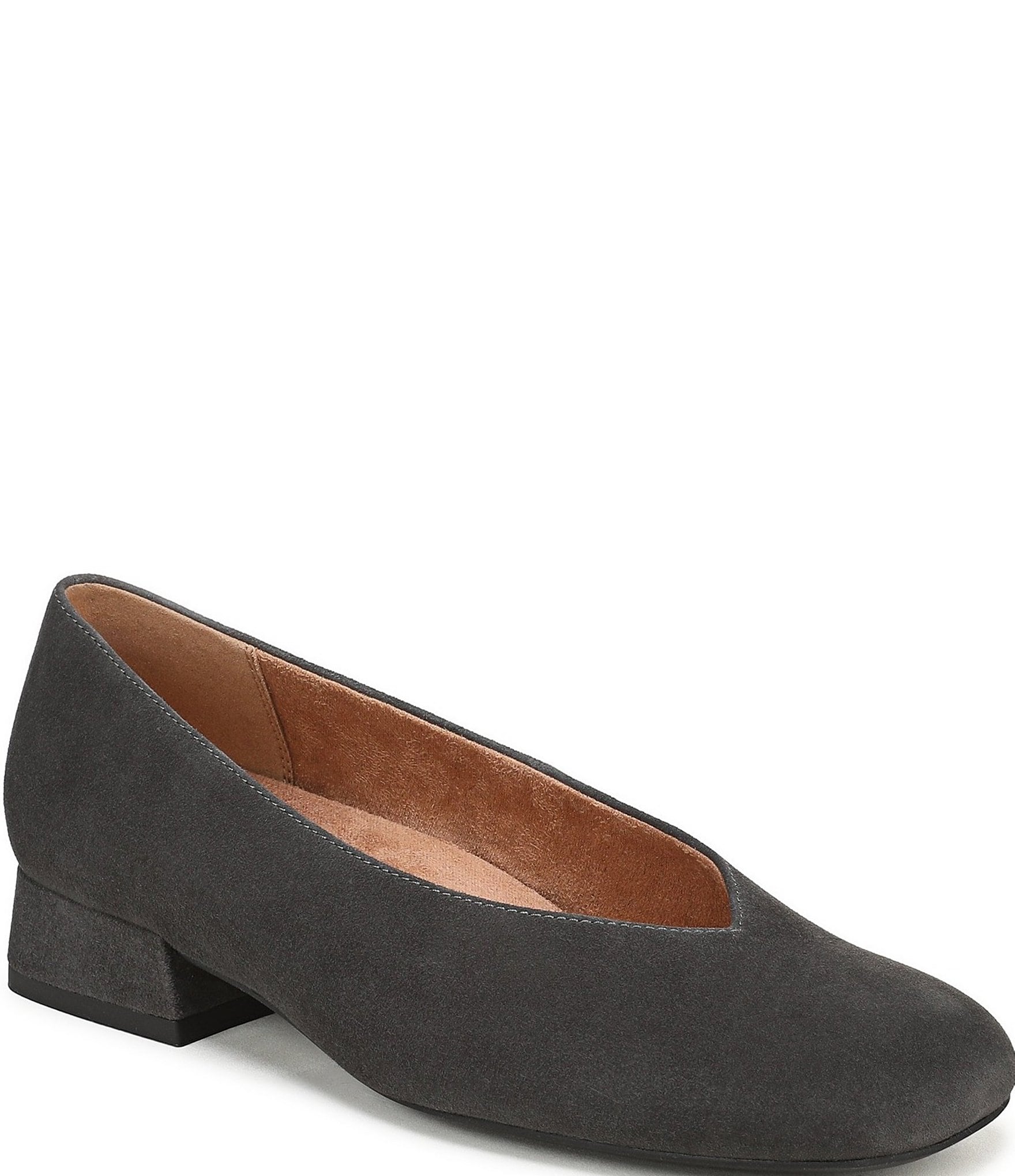 Vionic Petra Suede Low Heel Pumps