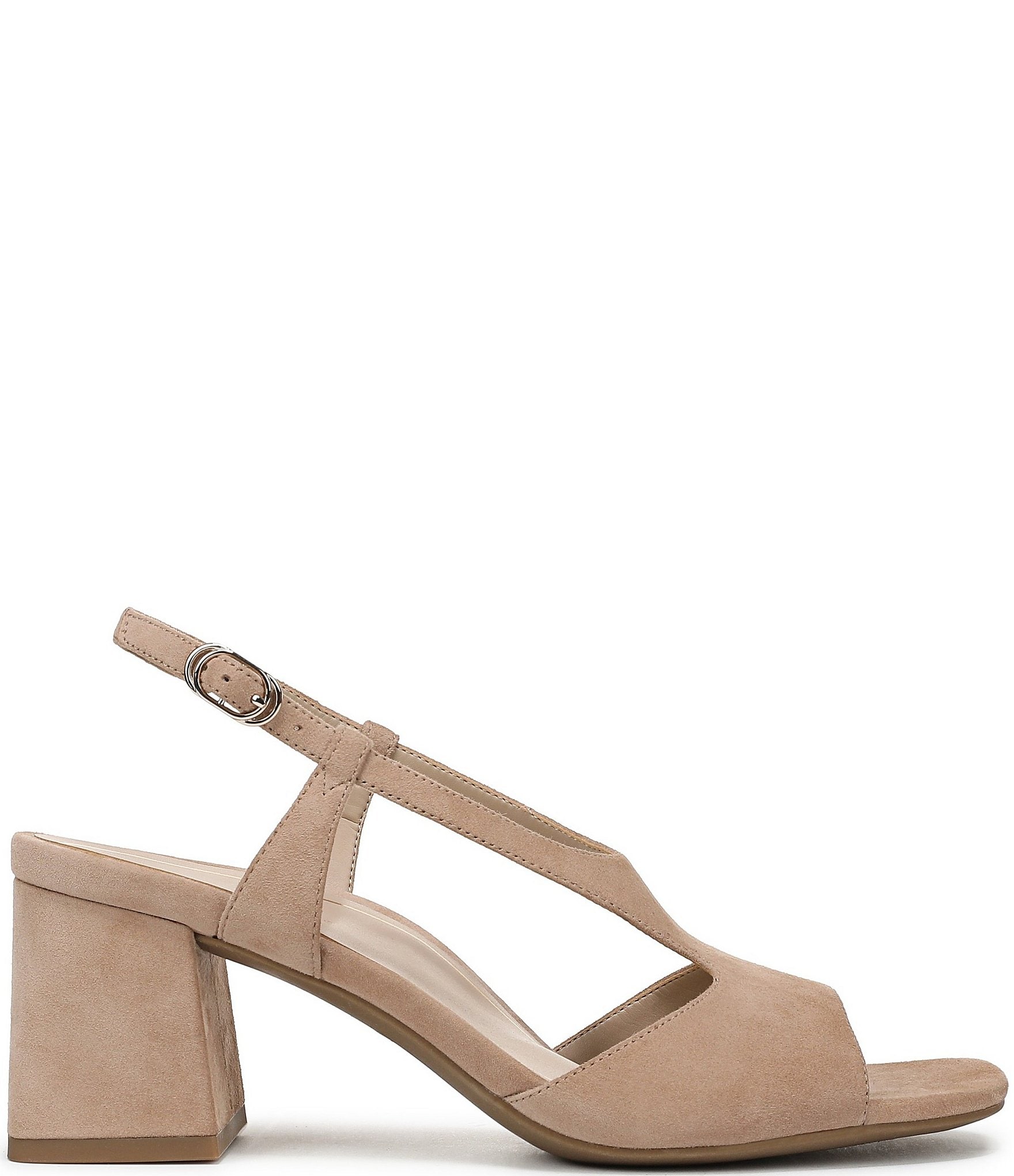 Vionic Raquel Suede Block Heel Dress Sandals