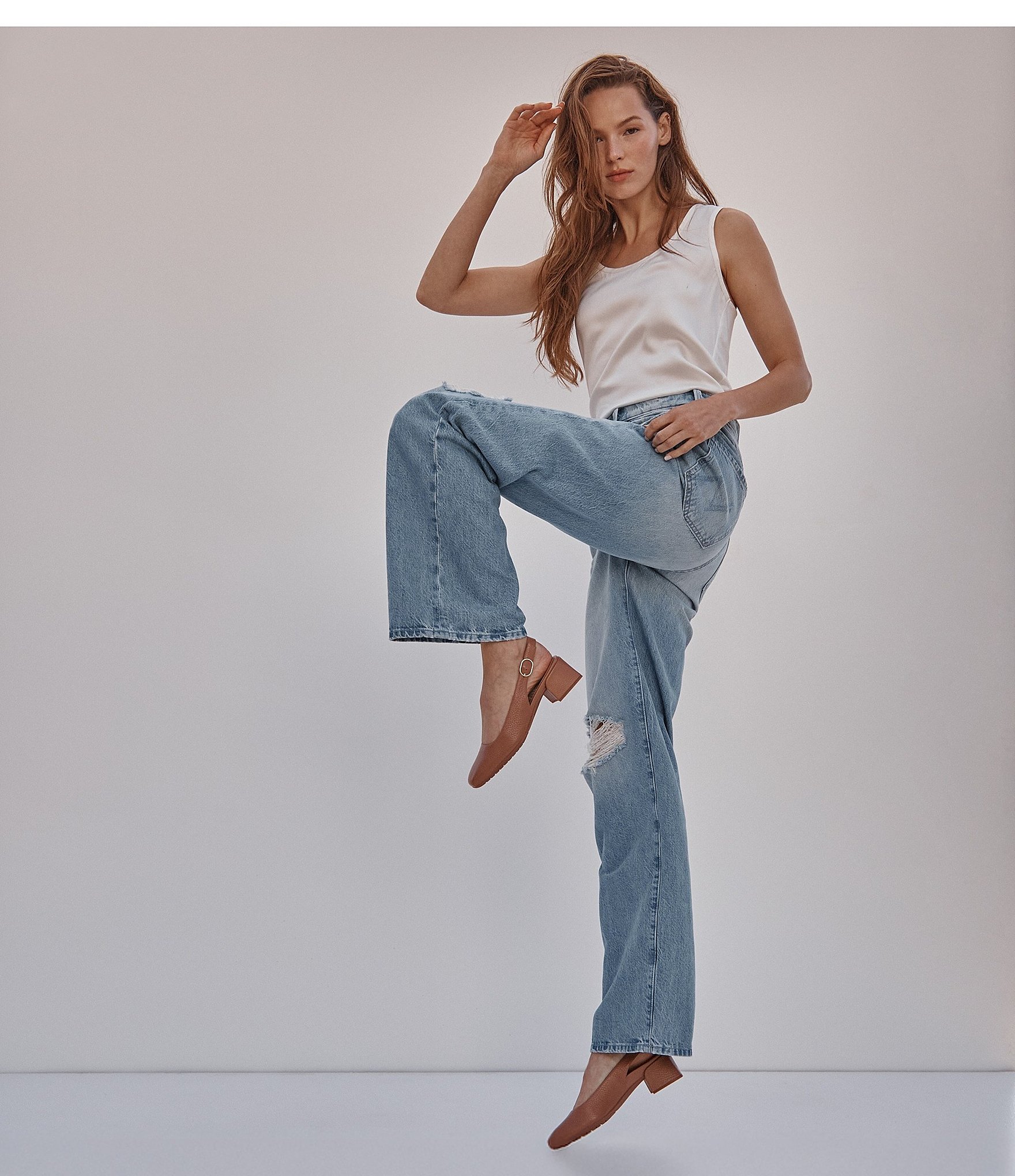 Vionic Reyes Leather Slingback Pumps