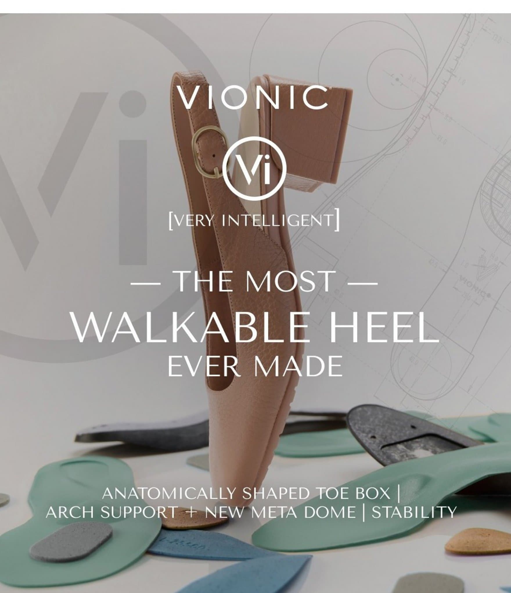 Vionic Reyes Leather Slingback Pumps