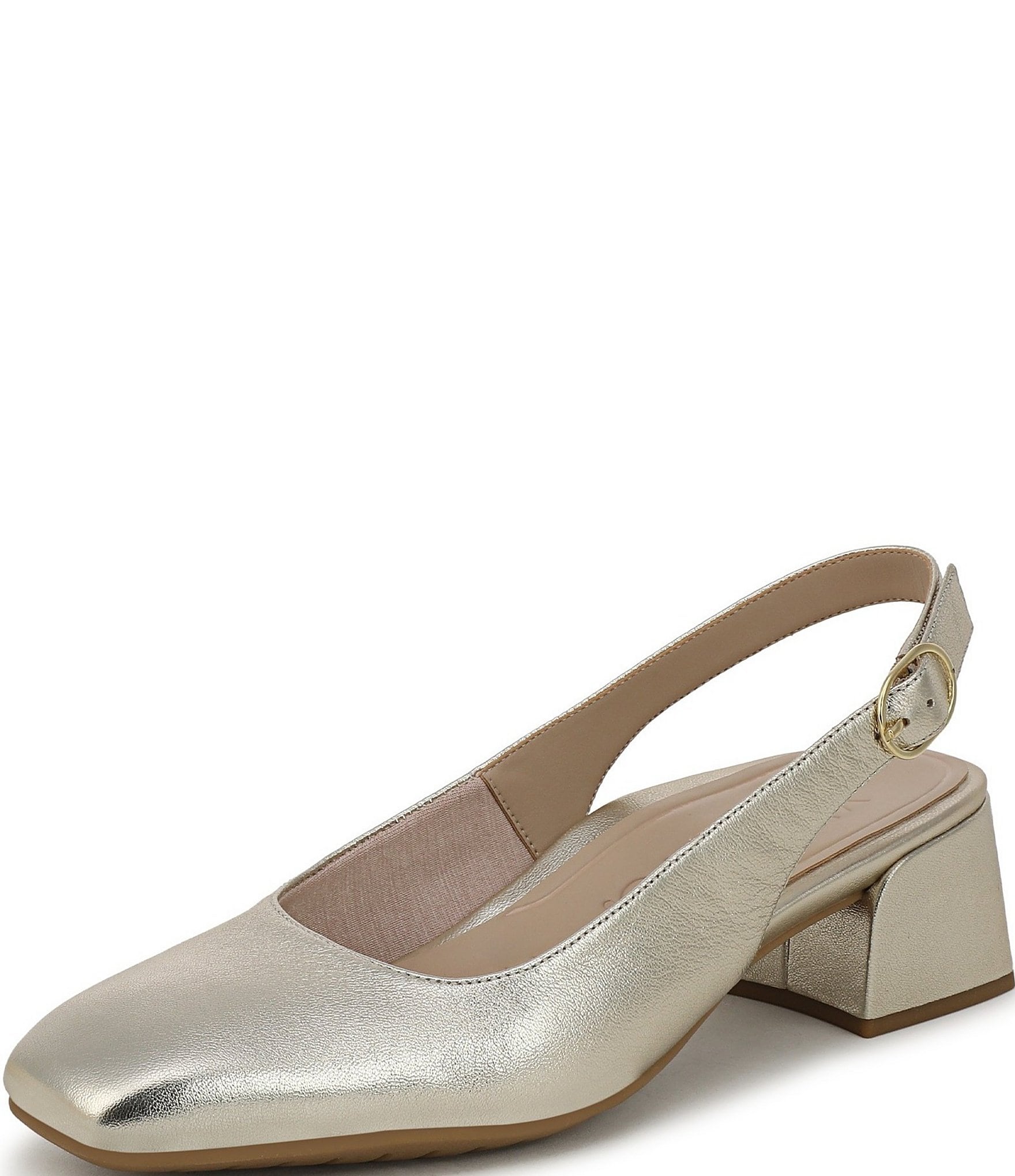 Vionic Reyes Leather Slingback Pumps