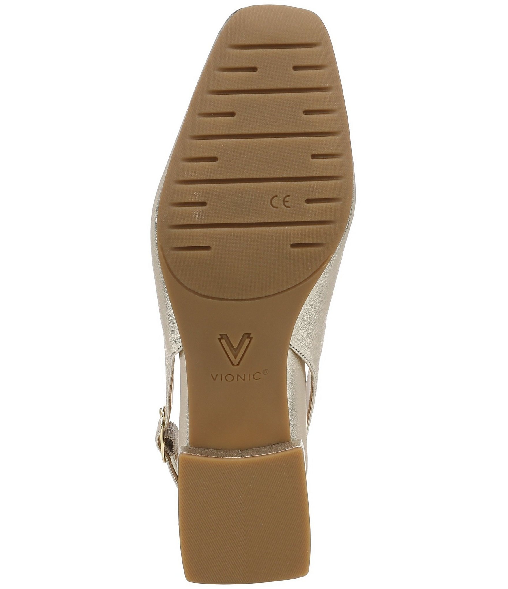 Vionic Reyes Leather Slingback Pumps