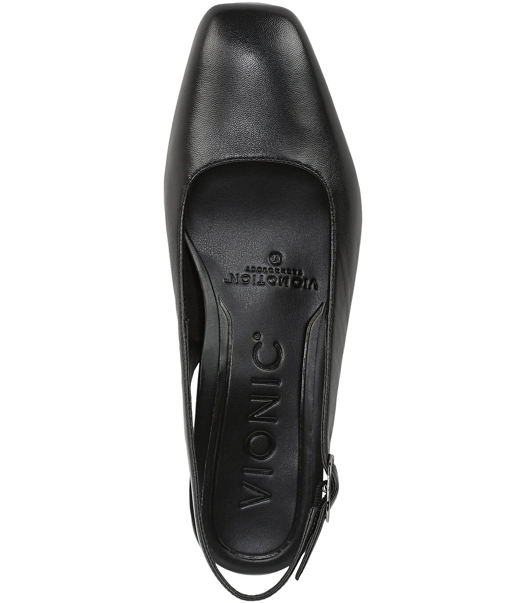 Vionic Reyes Leather Slingback Pumps