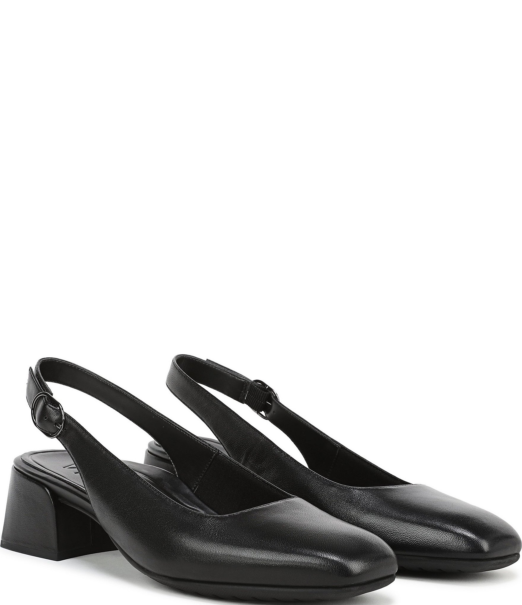Vionic Reyes Leather Slingback Pumps