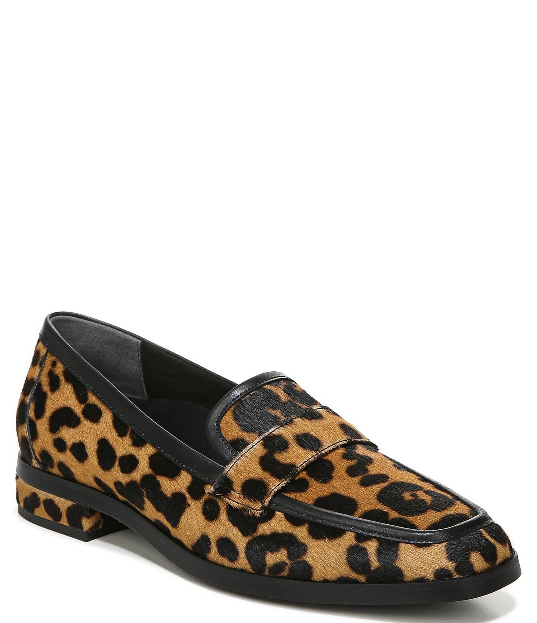 Leopard store loafers womens