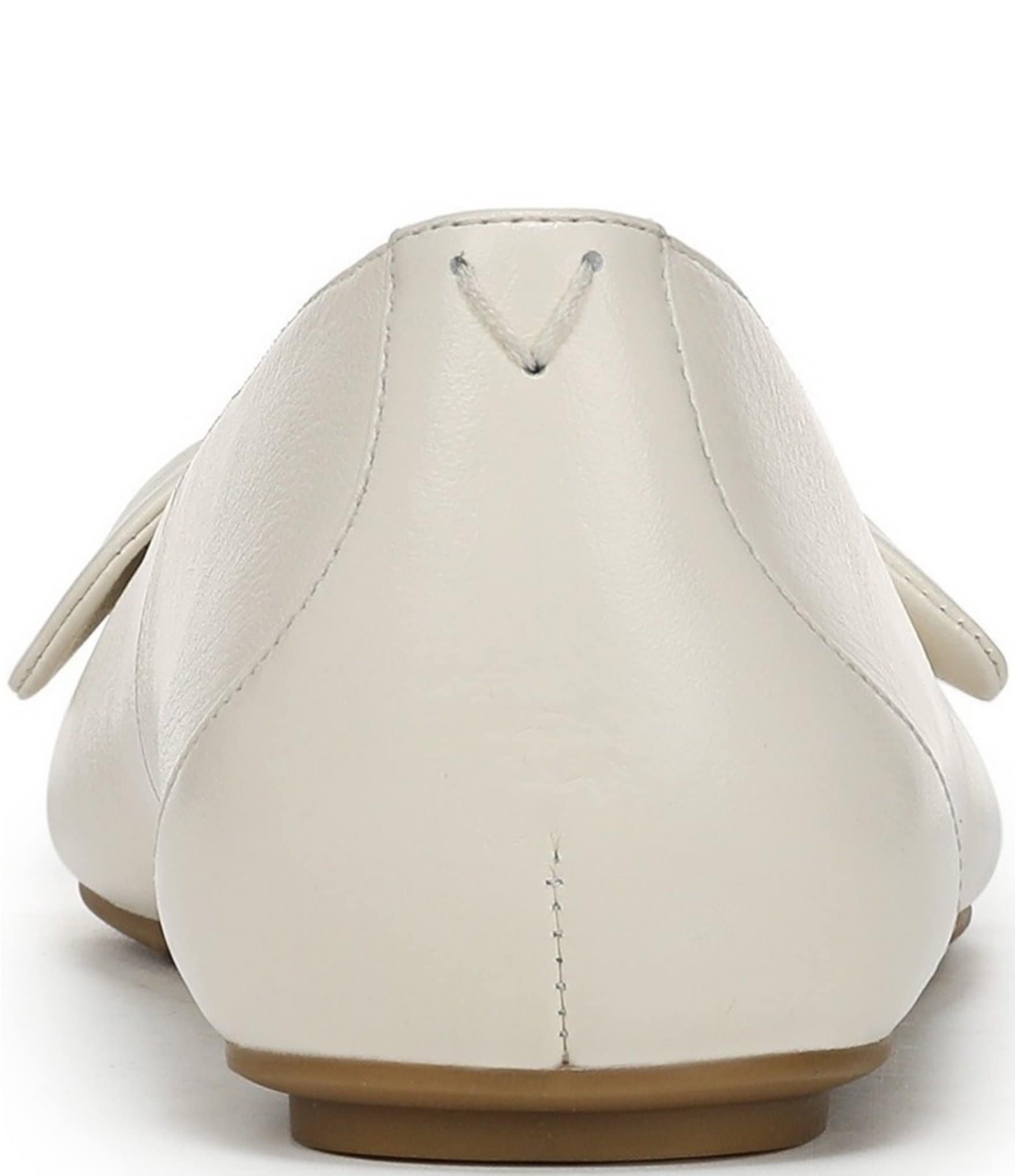 Vionic Tilly Leather Keyhole Bow Detail Ballet Flats