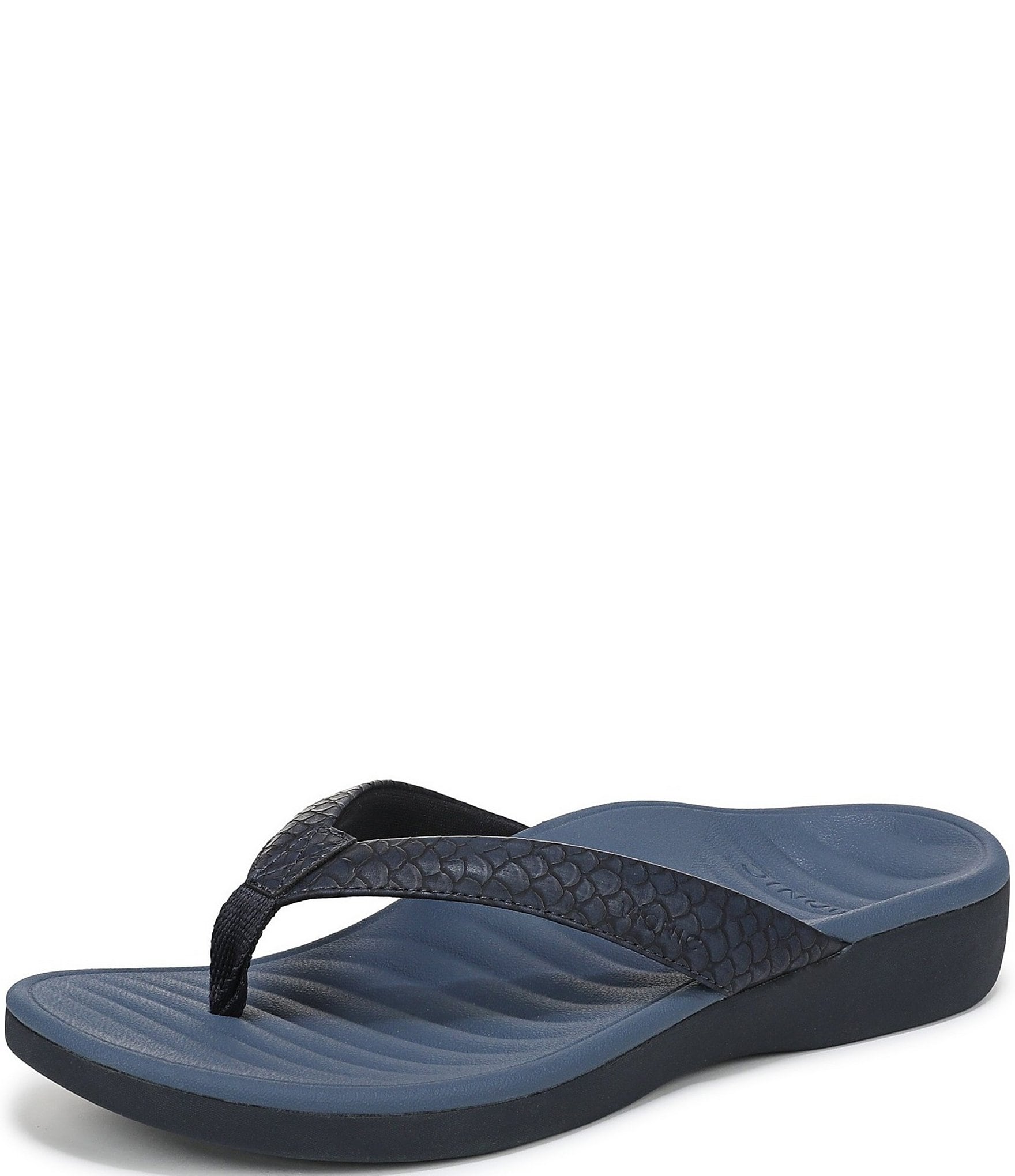 Vionic Tomales Embossed Thong Sandals