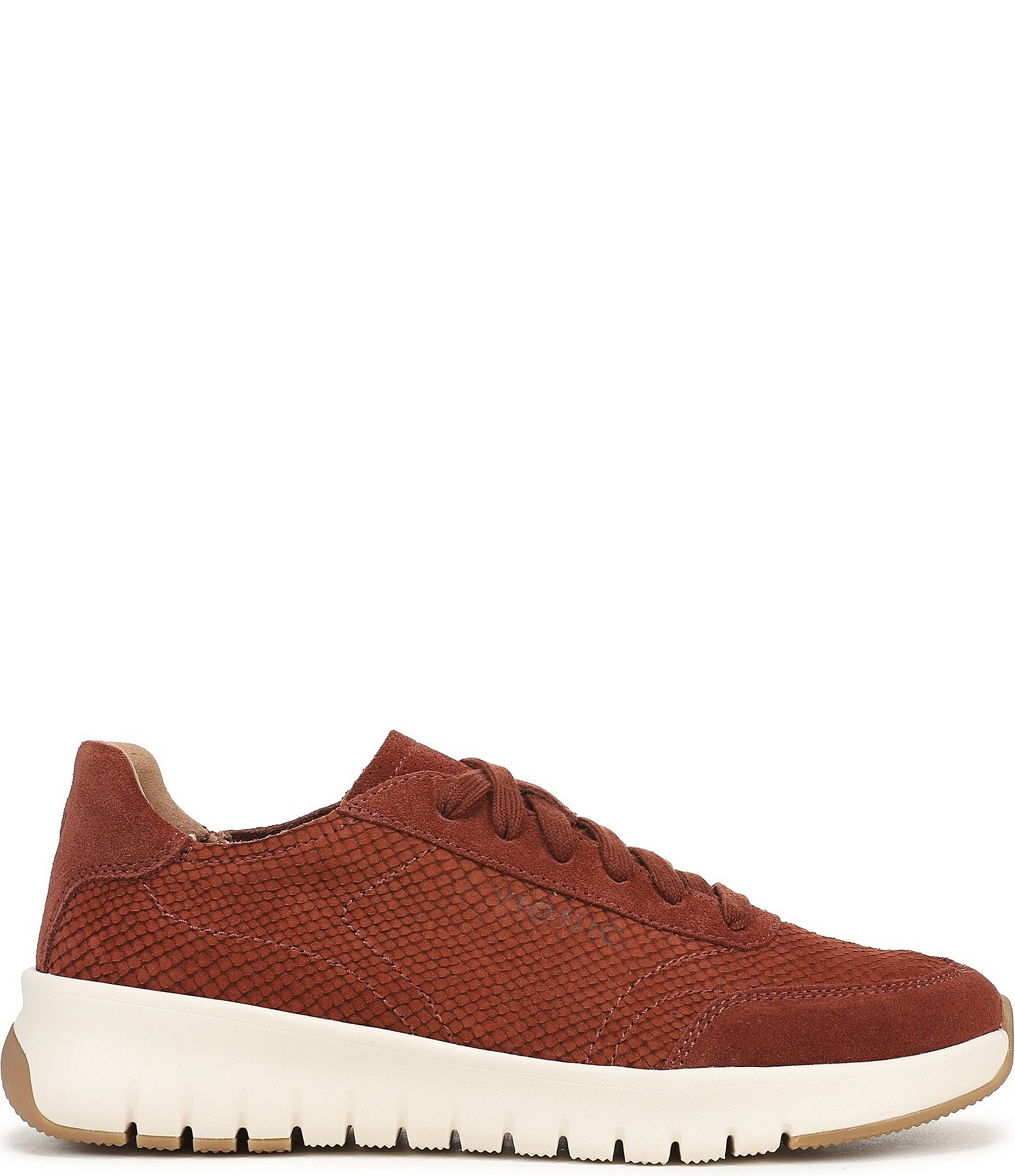 Vionic Uptown Embossed Nubuck Platform Sneakers