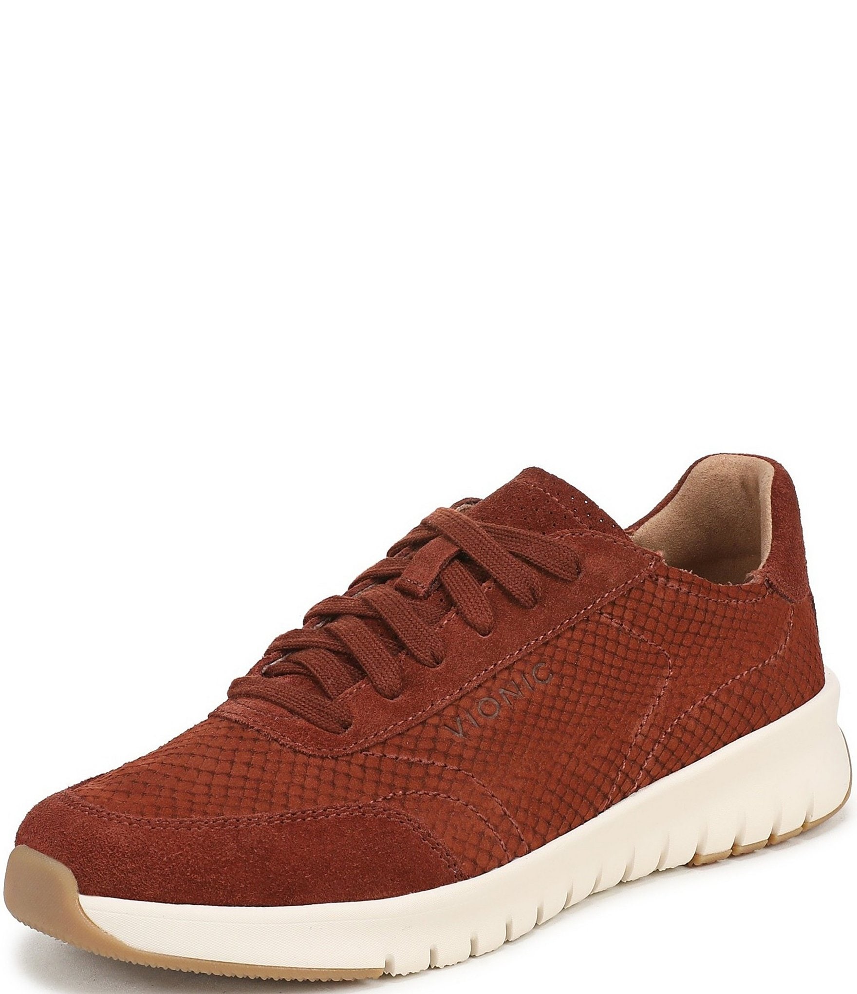 Vionic Uptown Embossed Nubuck Platform Sneakers
