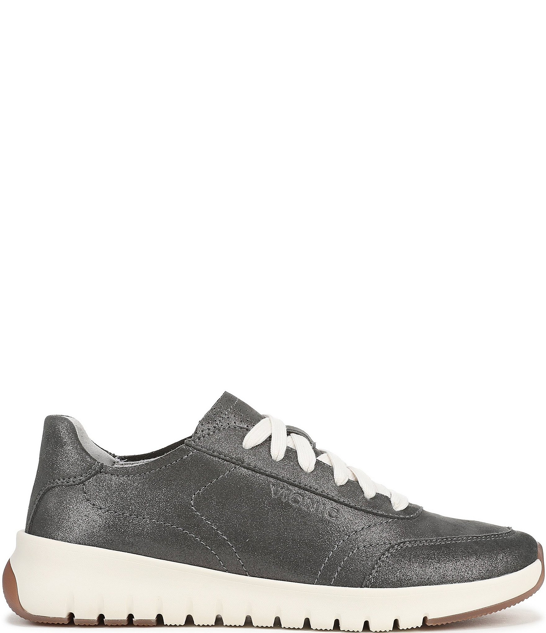 Vionic Uptown Metallic Leather Platform Sneakers