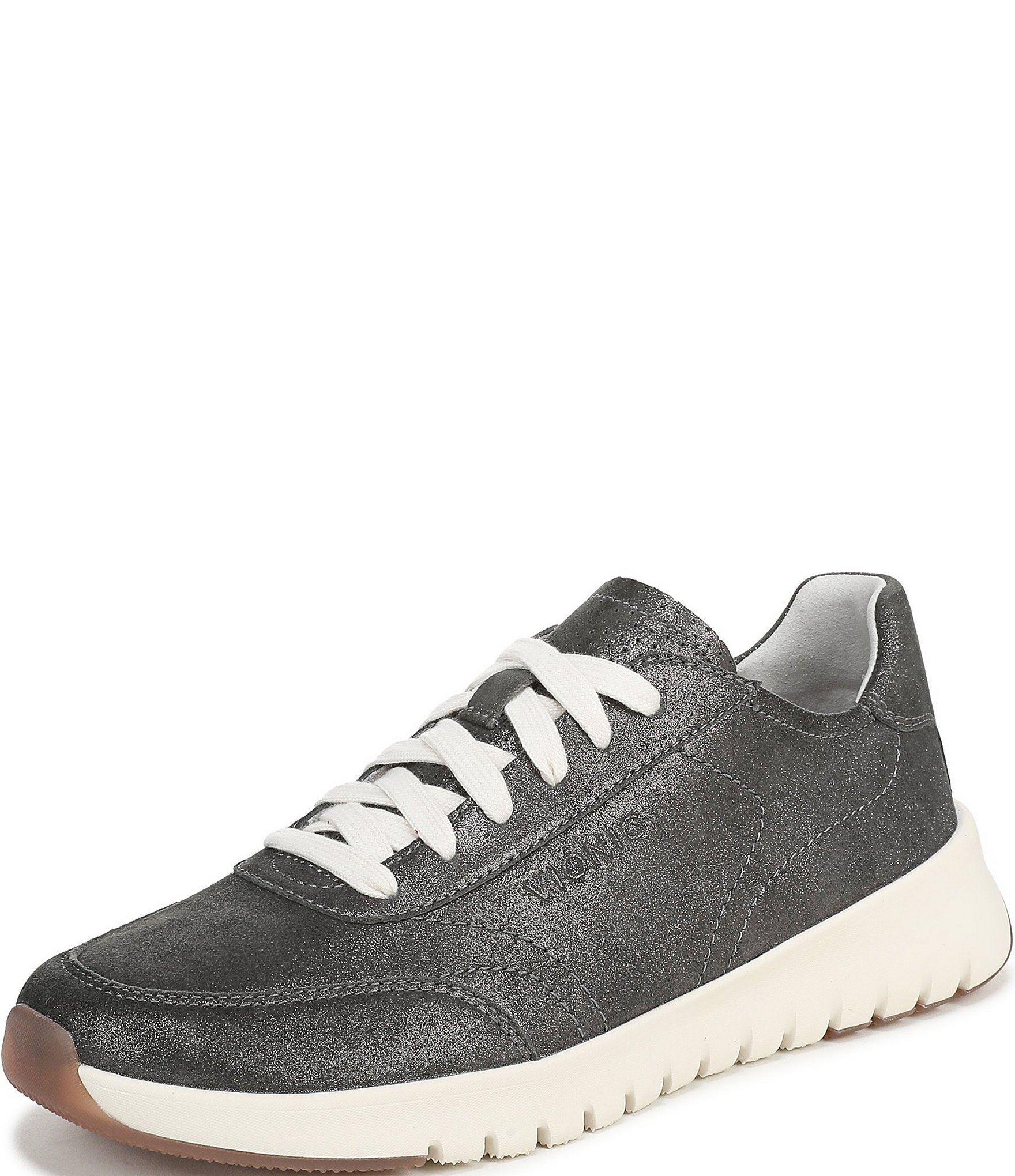 Vionic Uptown Metallic Leather Platform Sneakers