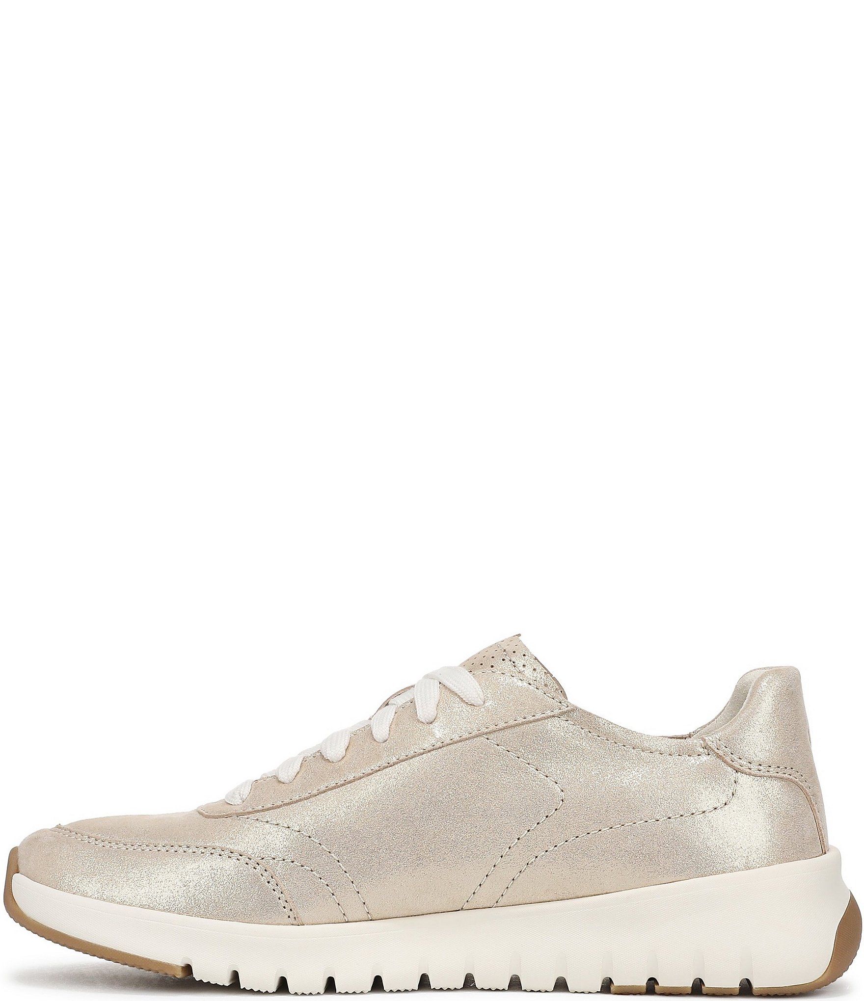 Vionic Uptown Metallic Leather Platform Sneakers