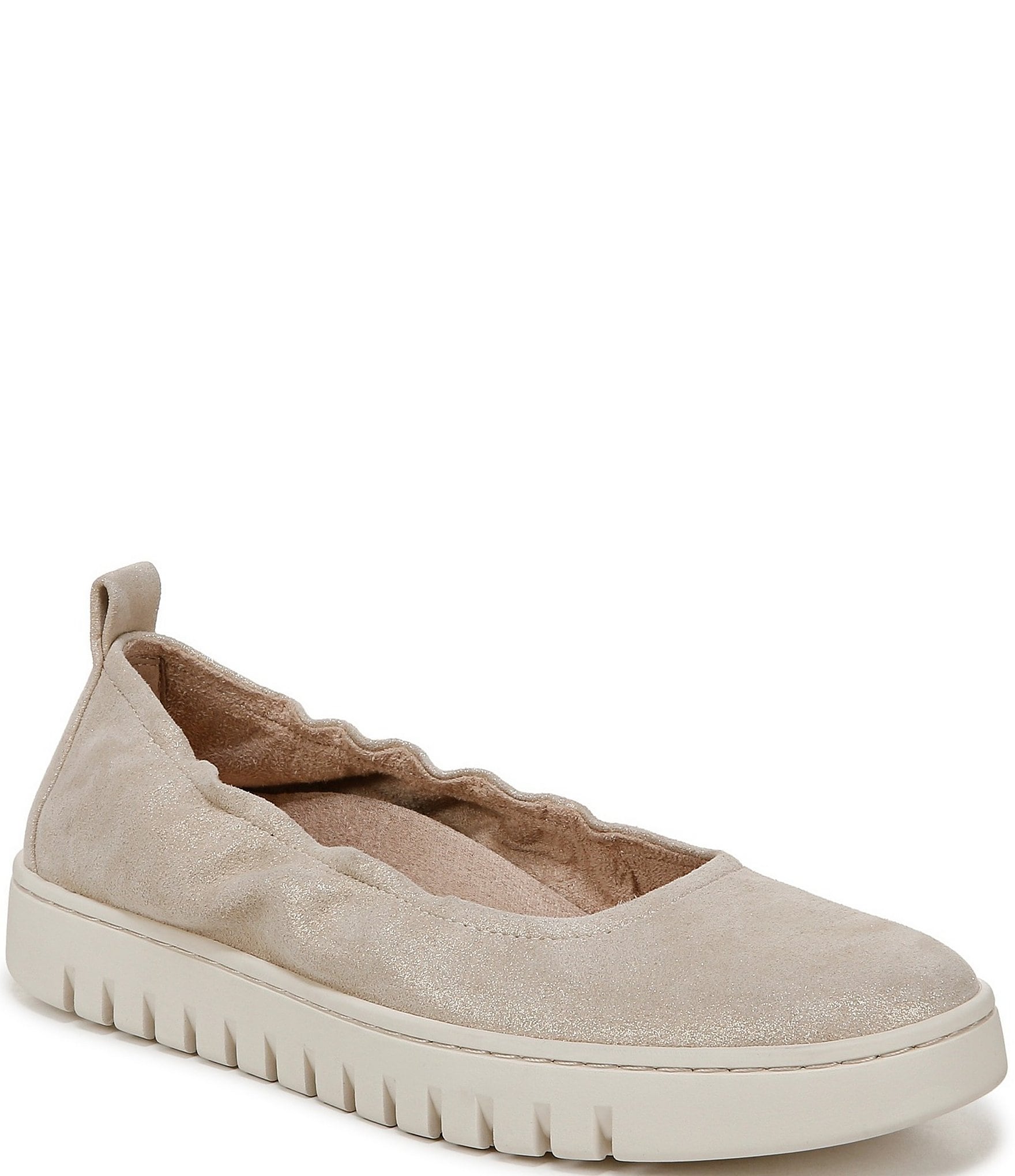 Vionic Uptown Packable Leather Ballet Slip Ons