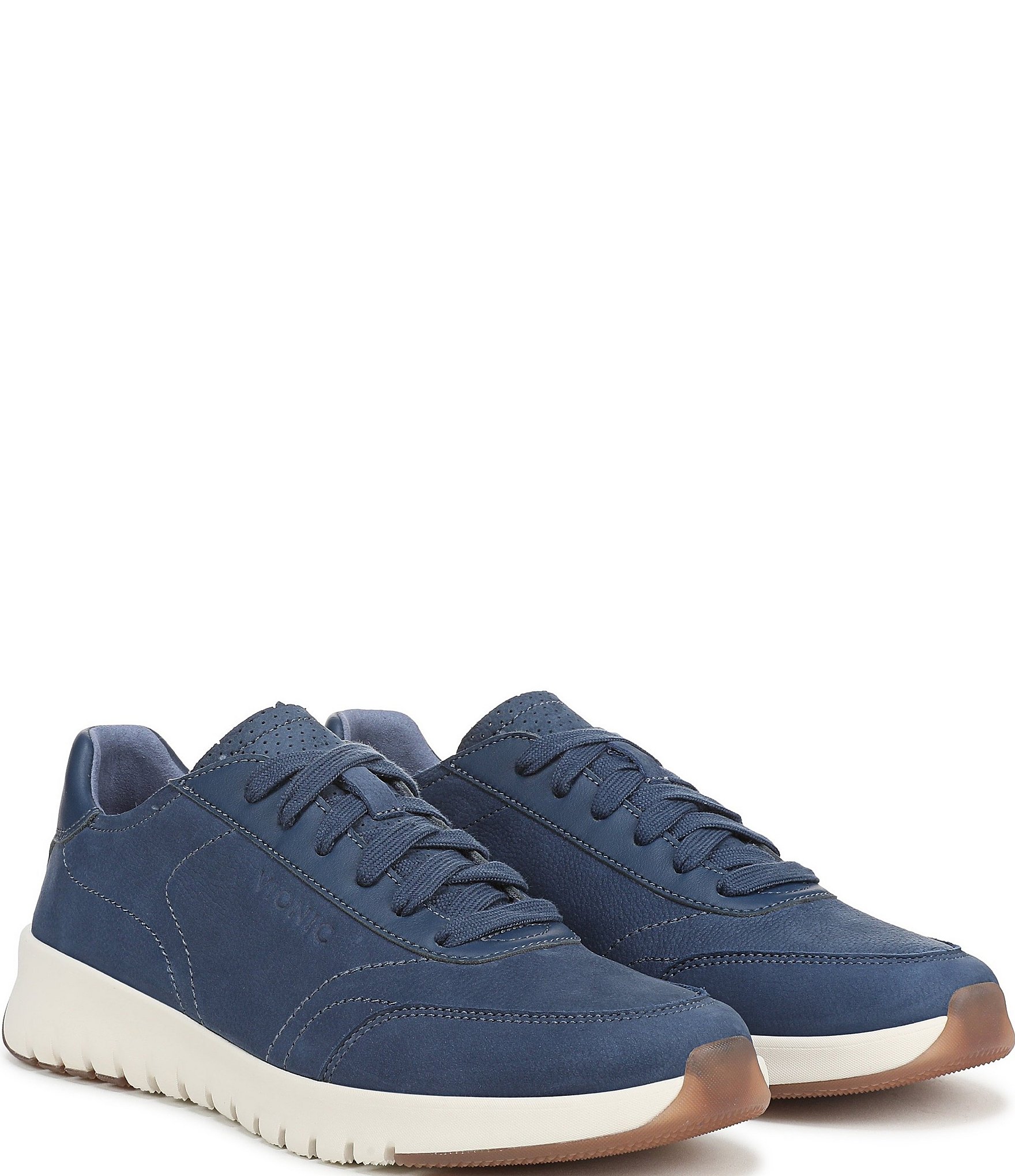 Vionic Uptown Suede and Leather Platform Sneakers