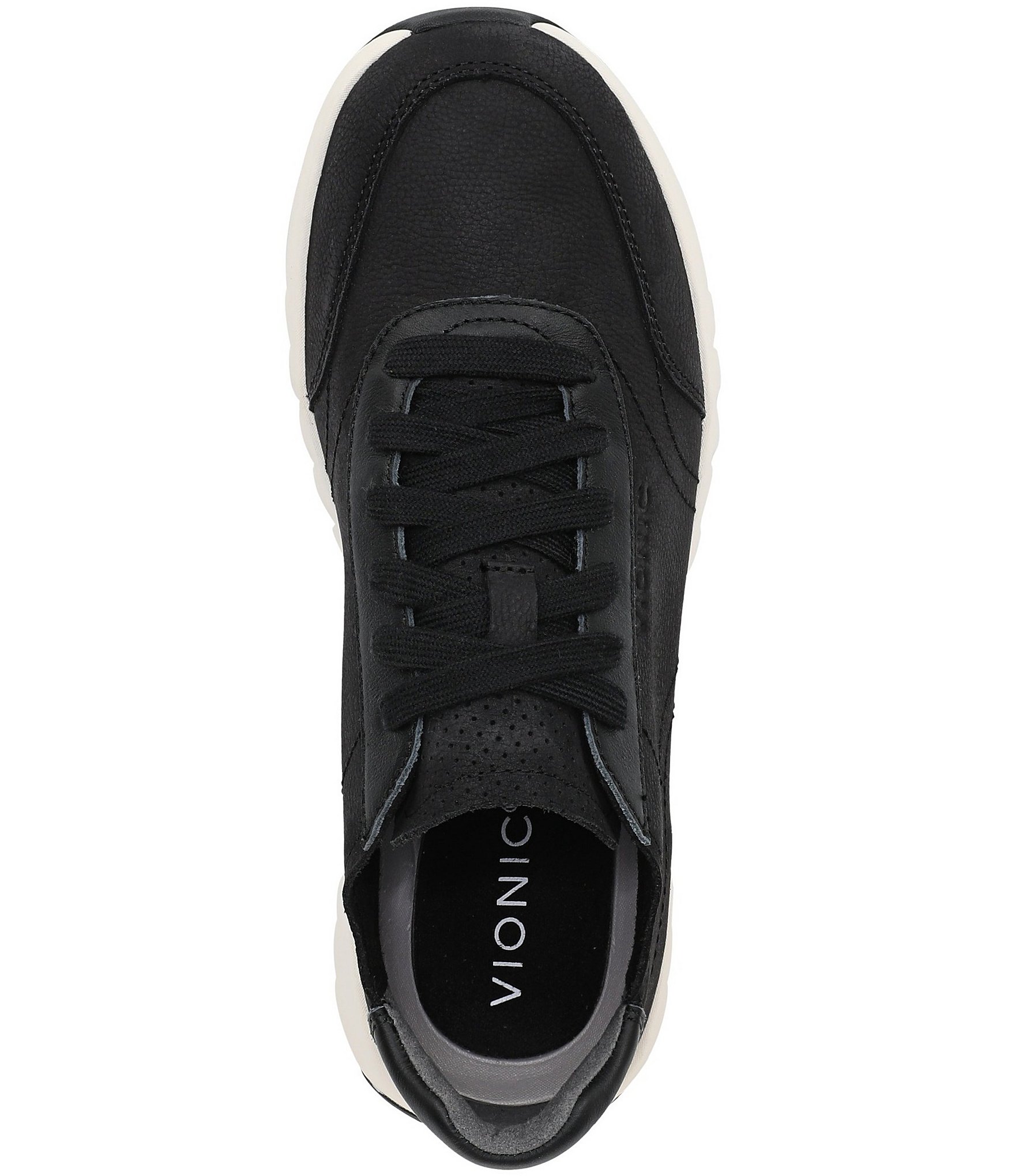 Vionic Uptown Suede and Leather Platform Sneakers