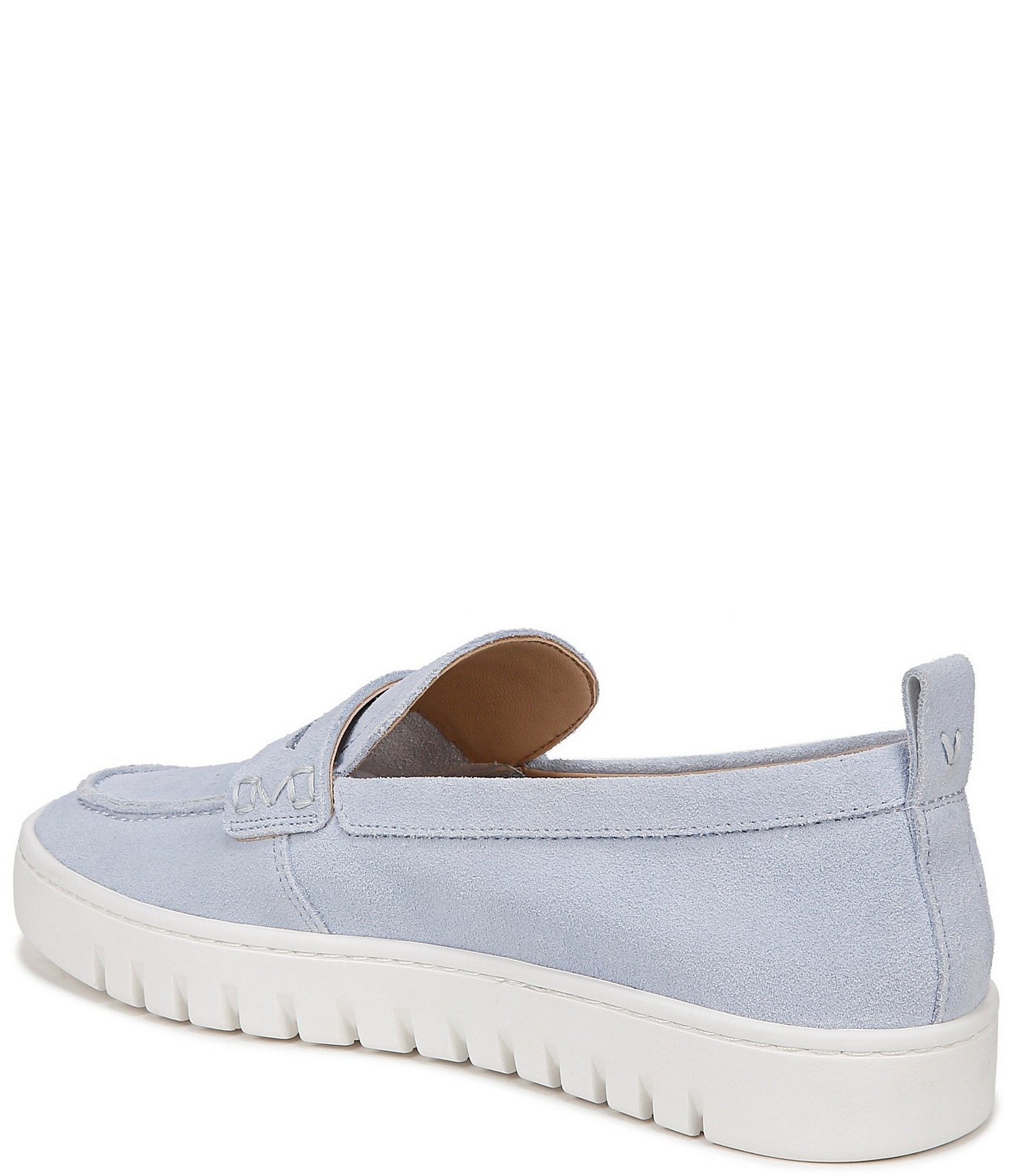 Vionic Uptown Suede Packable Travel Penny Loafers