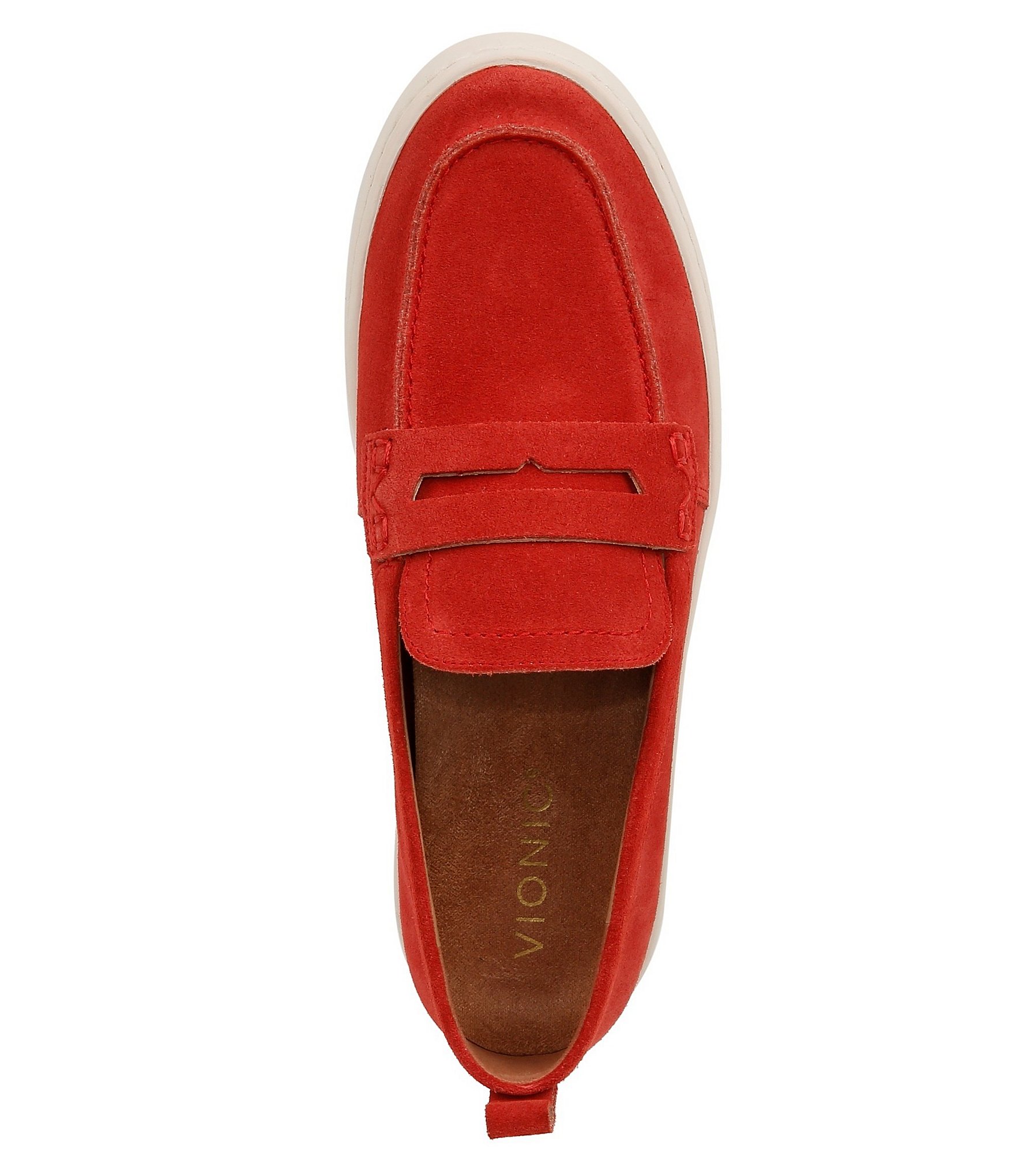 Vionic Uptown Suede Packable Travel Penny Loafers