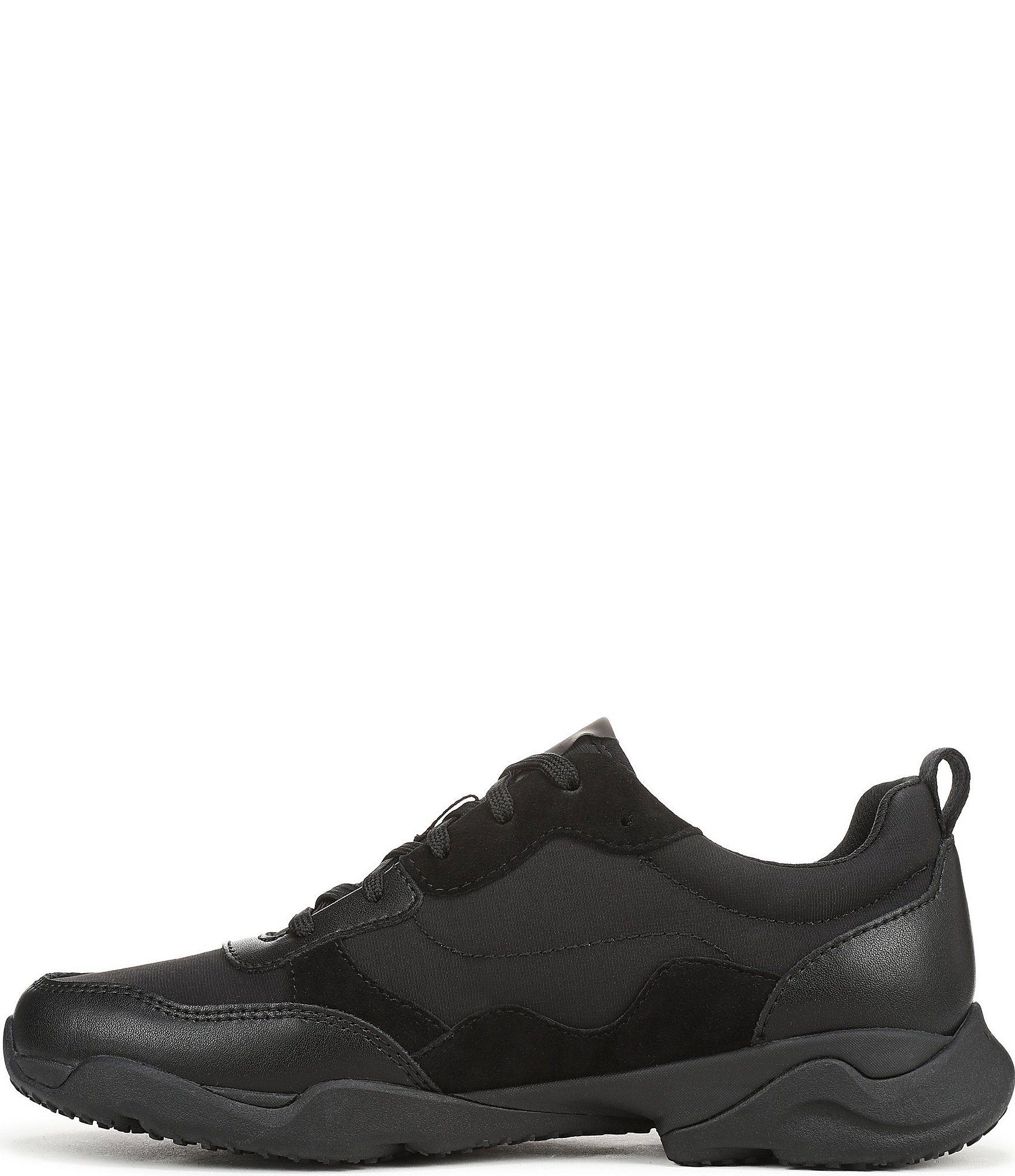 Vionic Walk Slim Glide Sleek Leather Lace Up Sneakers