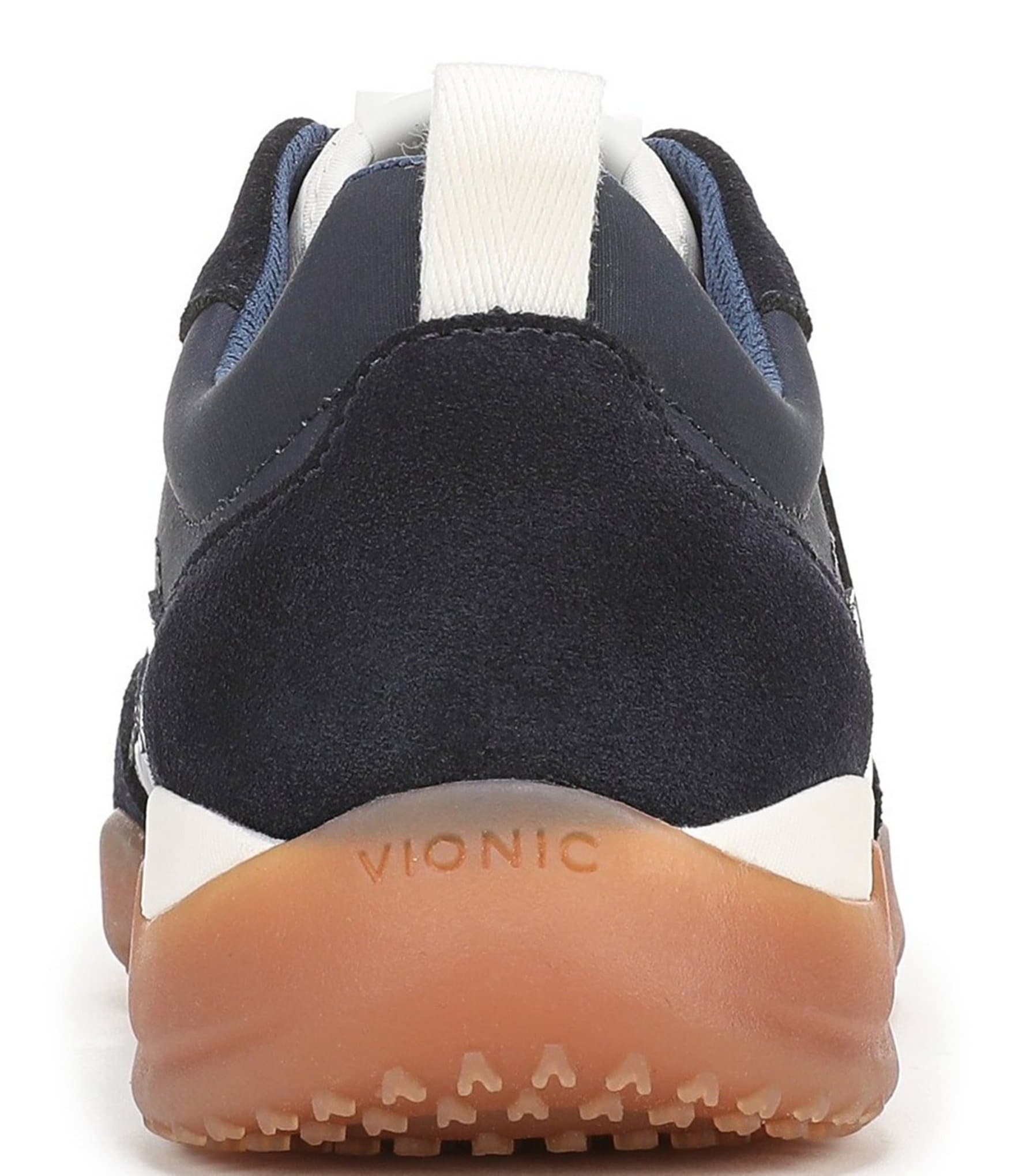 Vionic Walk Slim Glide Sleek Leather Lace Up Sneakers