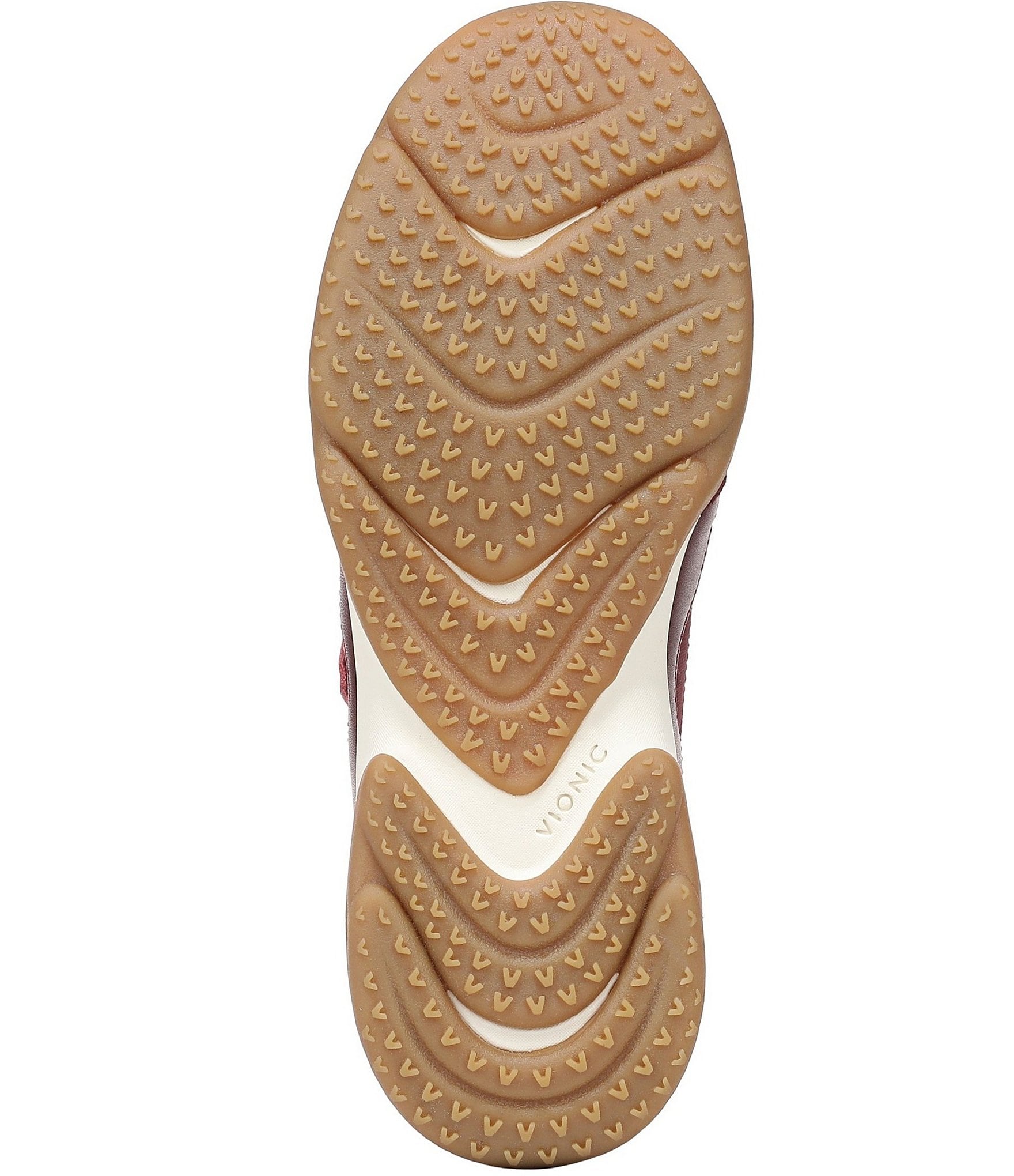 Vionic Walk Slim Glide Sleek Leather Lace Up Sneakers