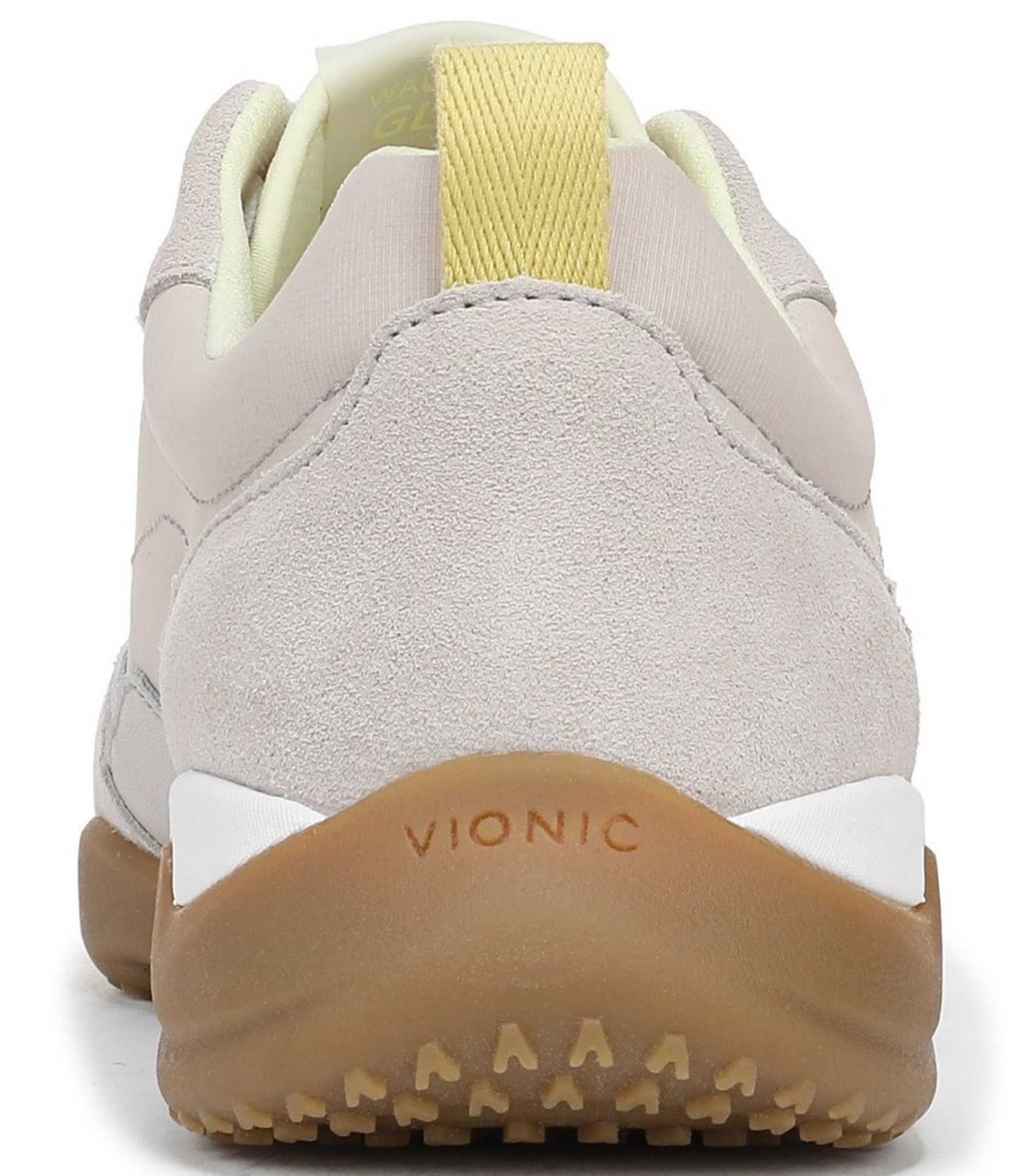 Vionic Walk Slim Glide Sleek Leather Lace Up Sneakers