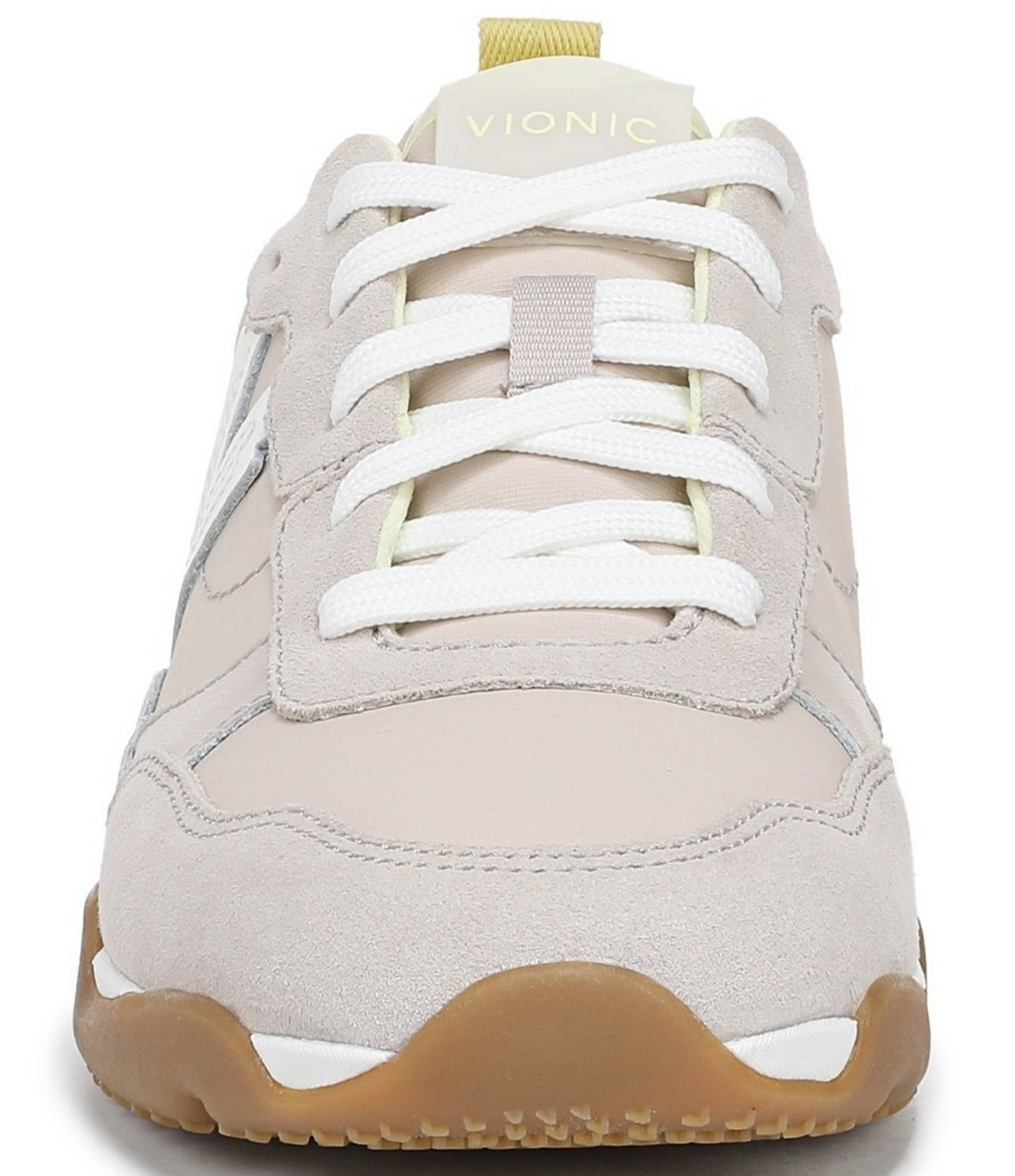 Vionic Walk Slim Glide Sleek Leather Lace Up Sneakers